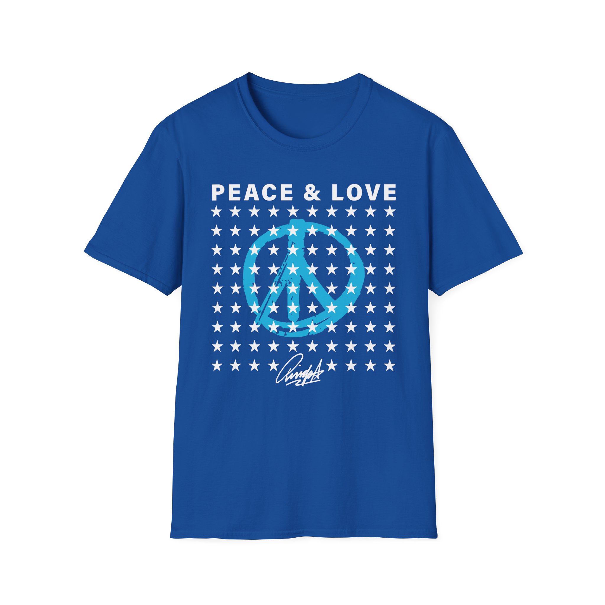 Ringo Starr Peace & Love Stars Unisex Softstyle T-Shirt