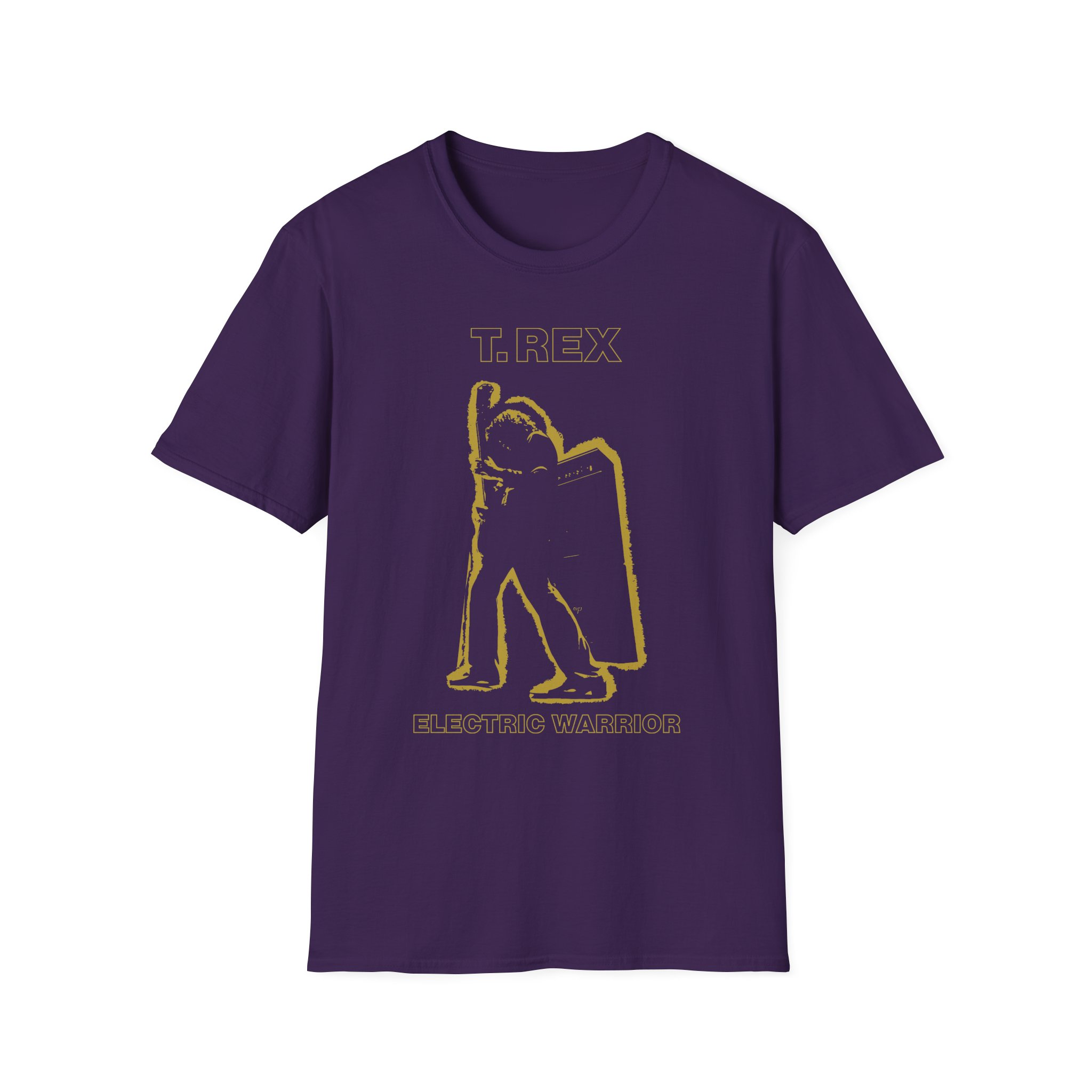 T Rex Electric Warrior Unisex Softstyle T-Shirt
