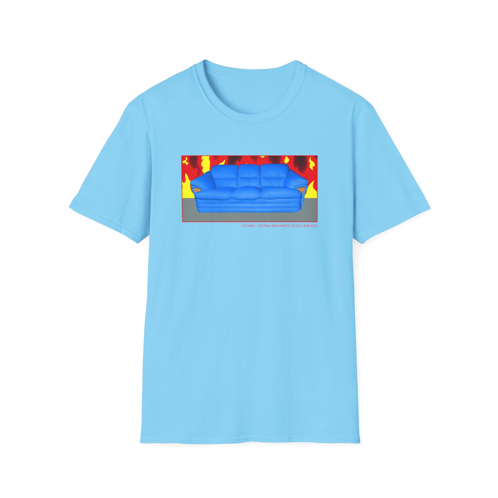 B Burning Couch Unisex Softstyle T-Shirt