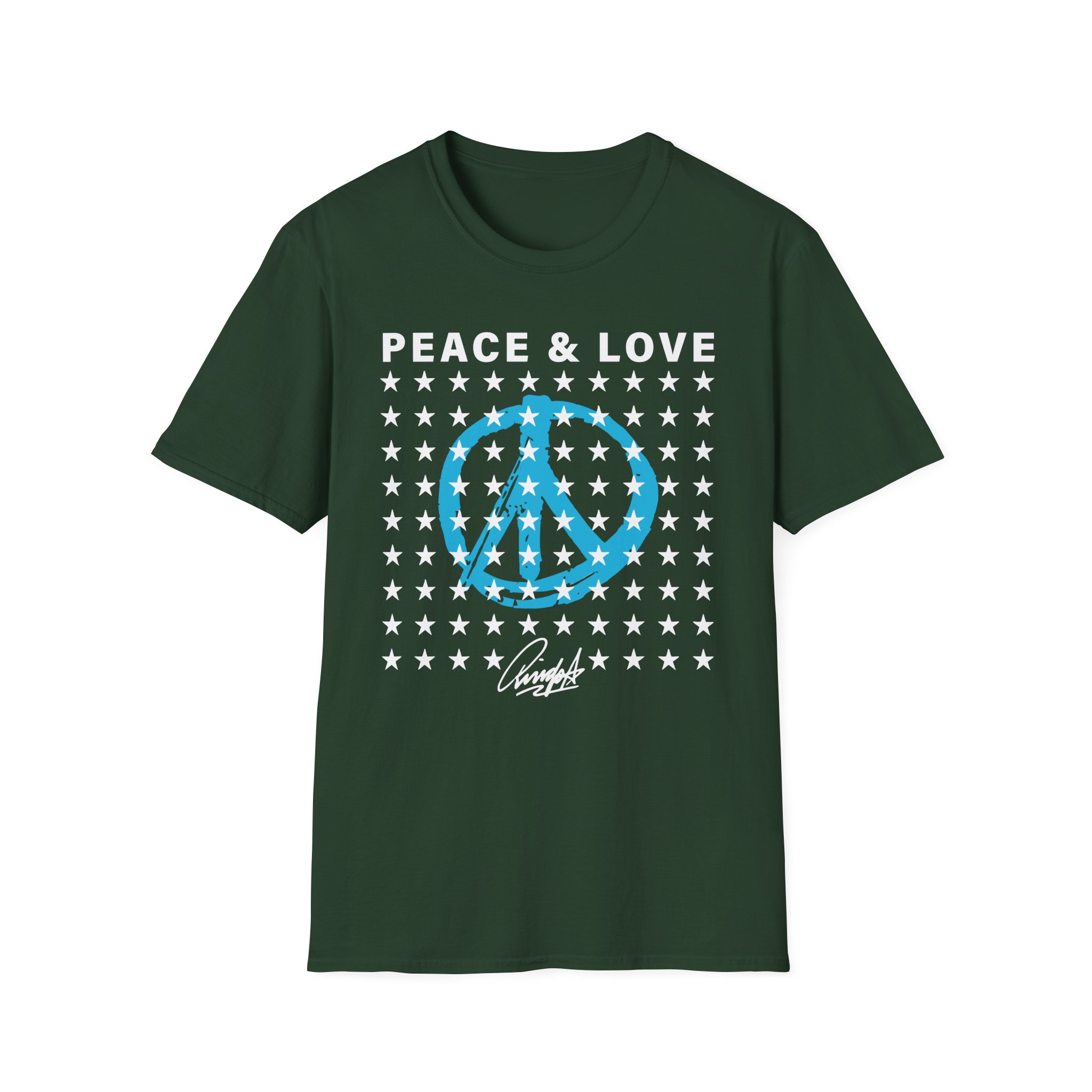 Ringo Starr Peace & Love Stars Unisex Softstyle T-Shirt
