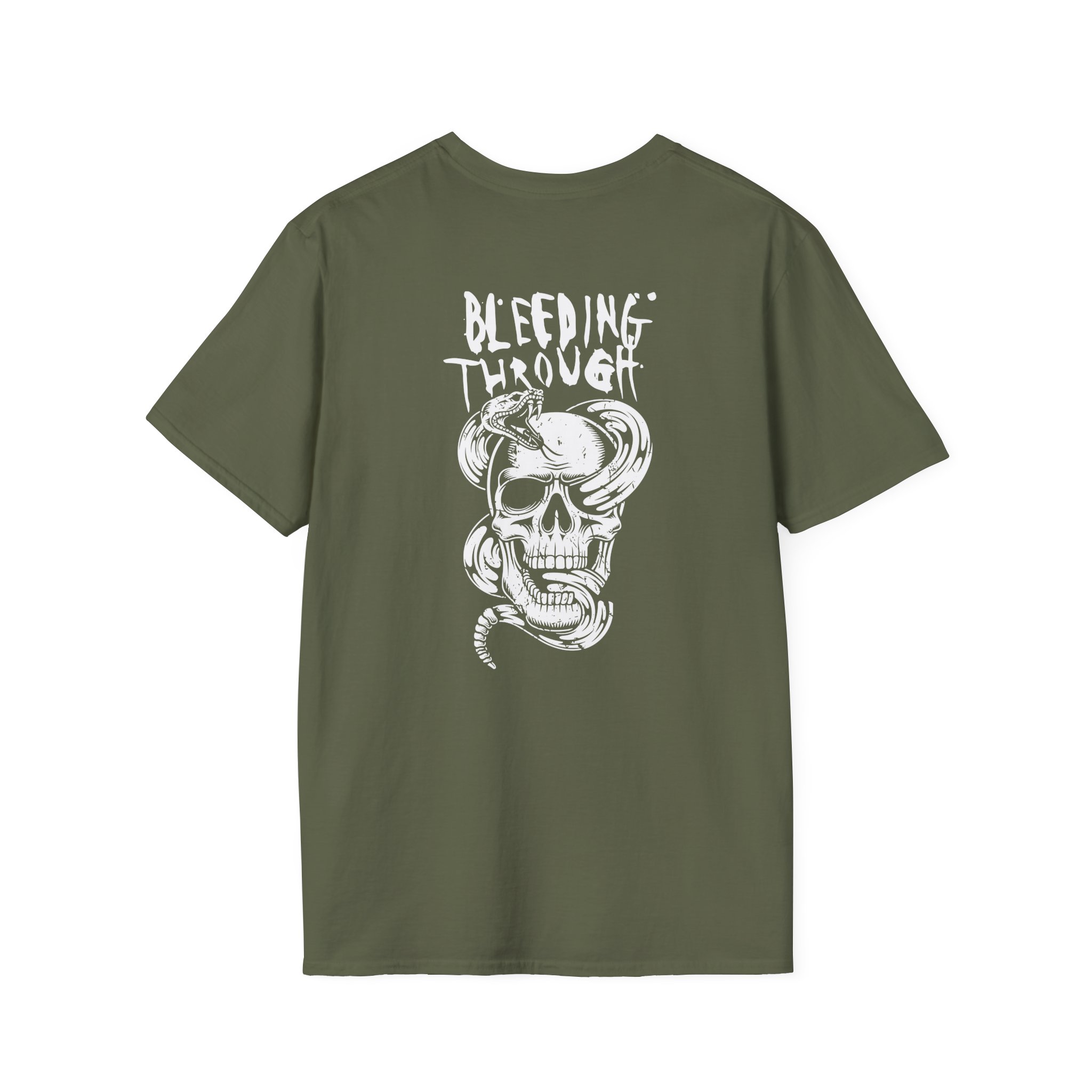 Bleeding Through SNAKE Unisex Softstyle T-Shirt