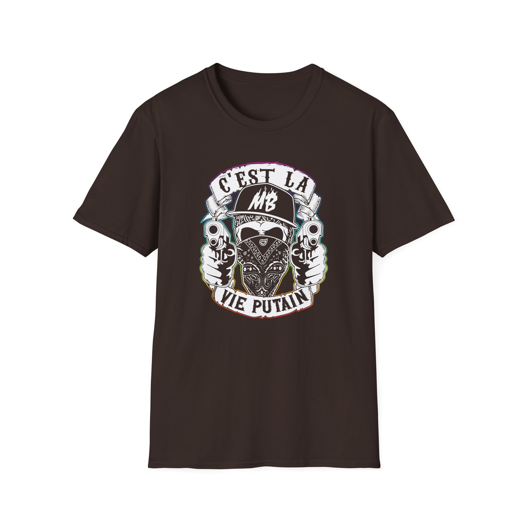 Montana Black C'est La Vie Putain Unisex Softstyle T-Shirt