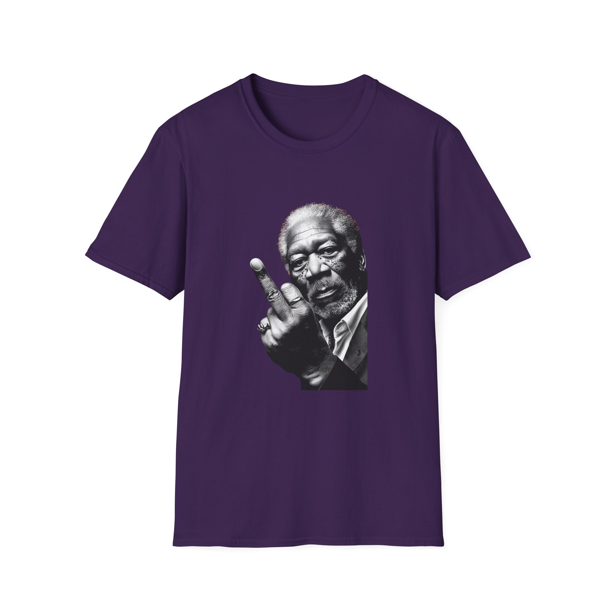 Morgan Freeman Middle Finger Unisex Softstyle T-Shirt