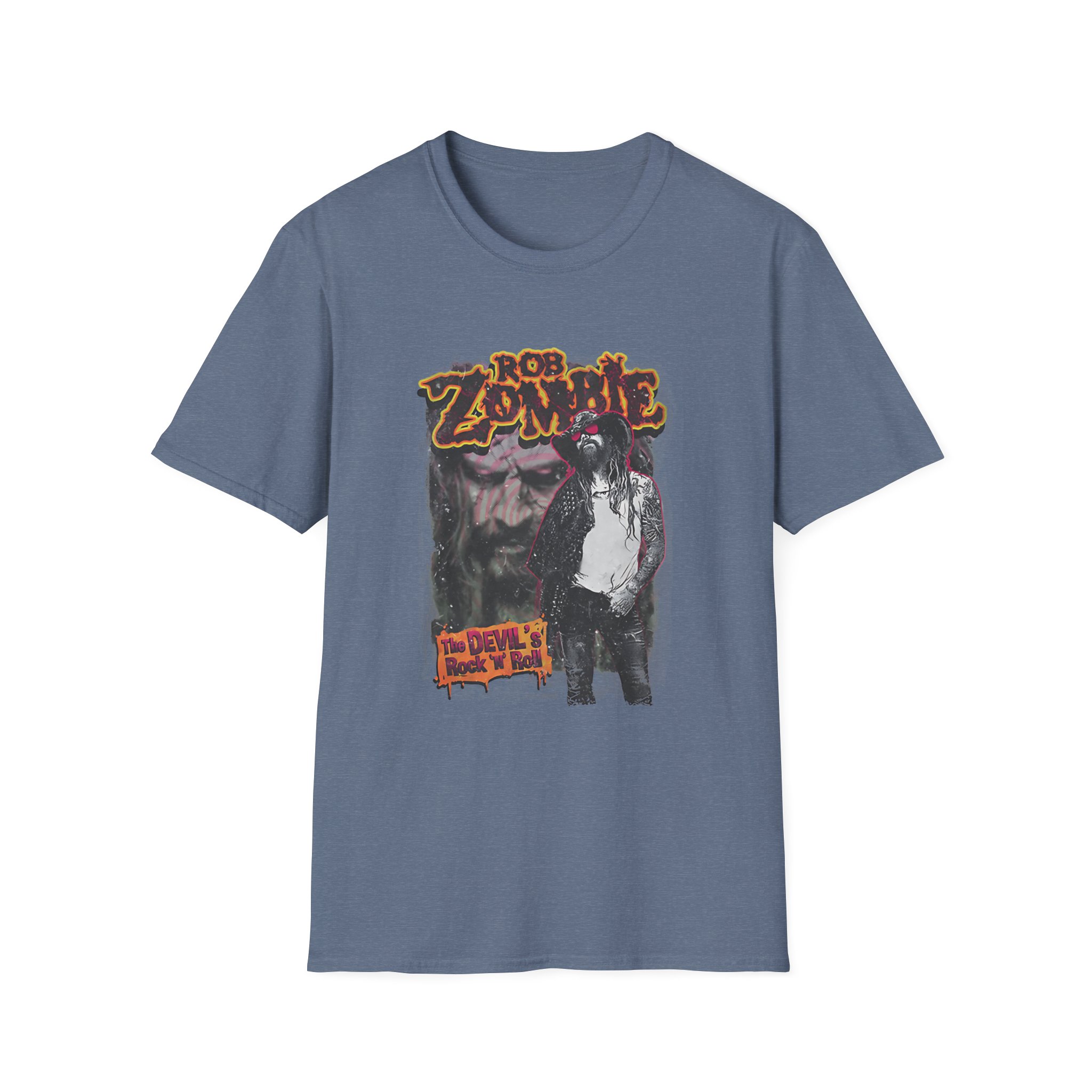 Rob Zombie Devils Rock N Roll Unisex Softstyle T-Shirt
