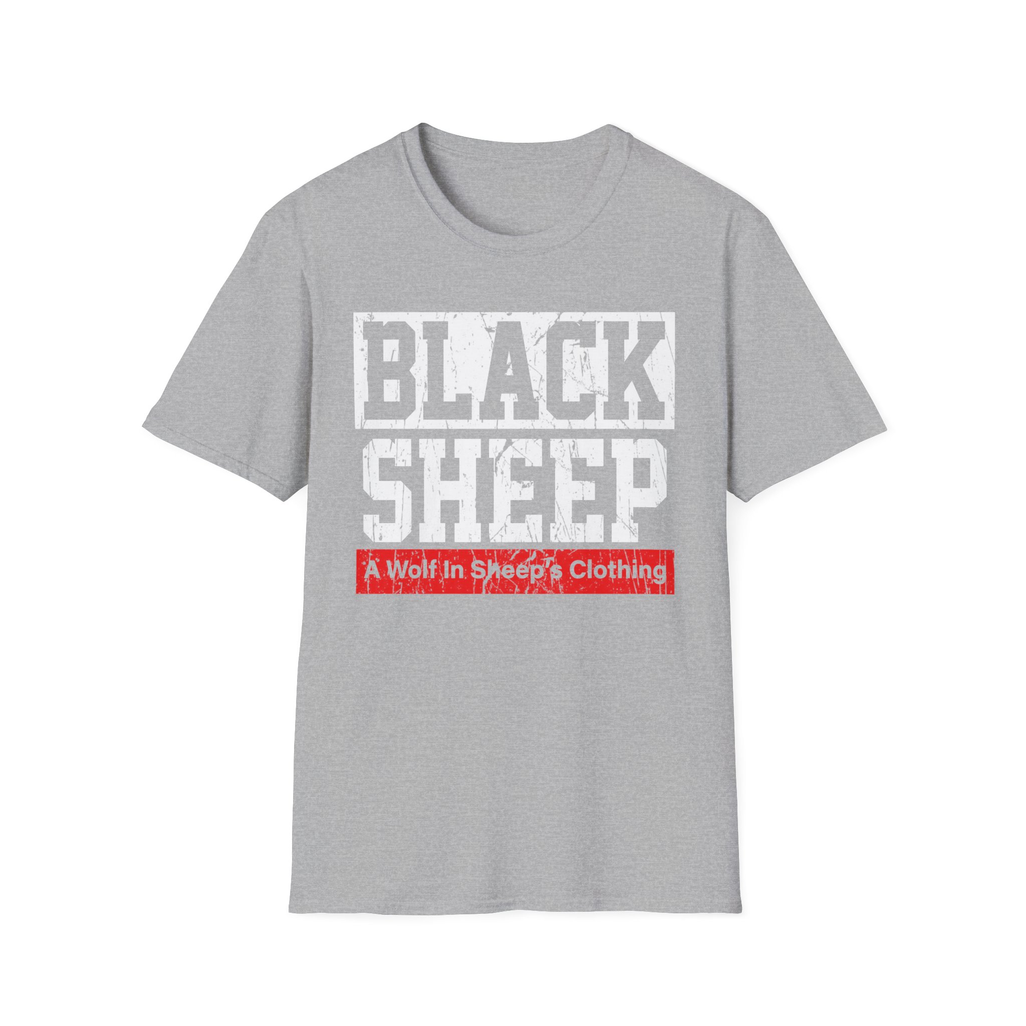 Black Sheep Wolf In Sheep's Unisex Softstyle T-Shirt