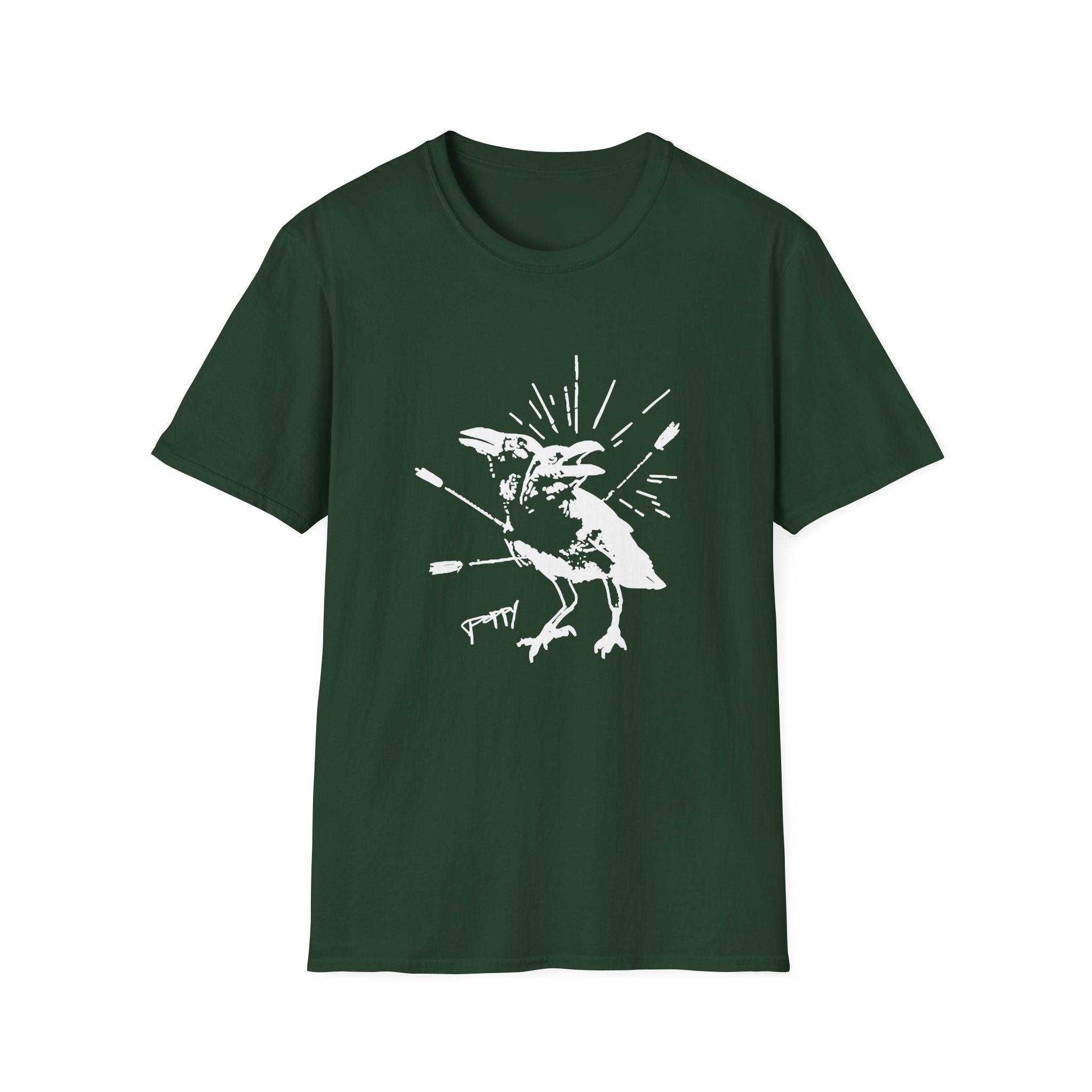 Poppy Coward Birds Unisex Softstyle T-Shirt