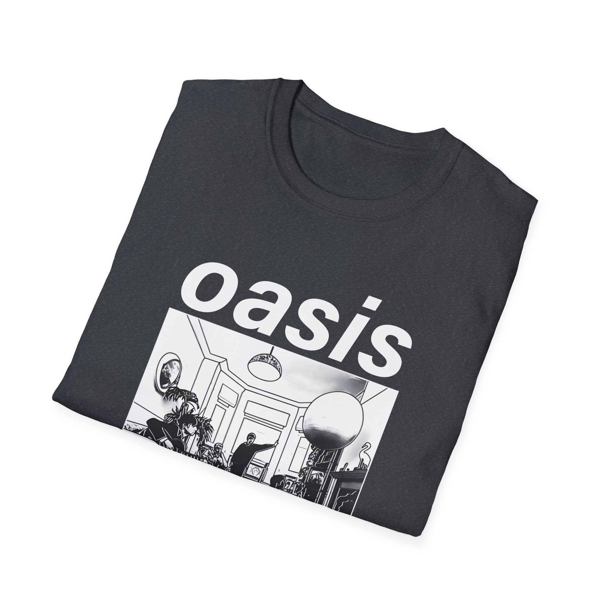 Oasis Definitely Maybe Artwork Unisex Softstyle T-Shirt