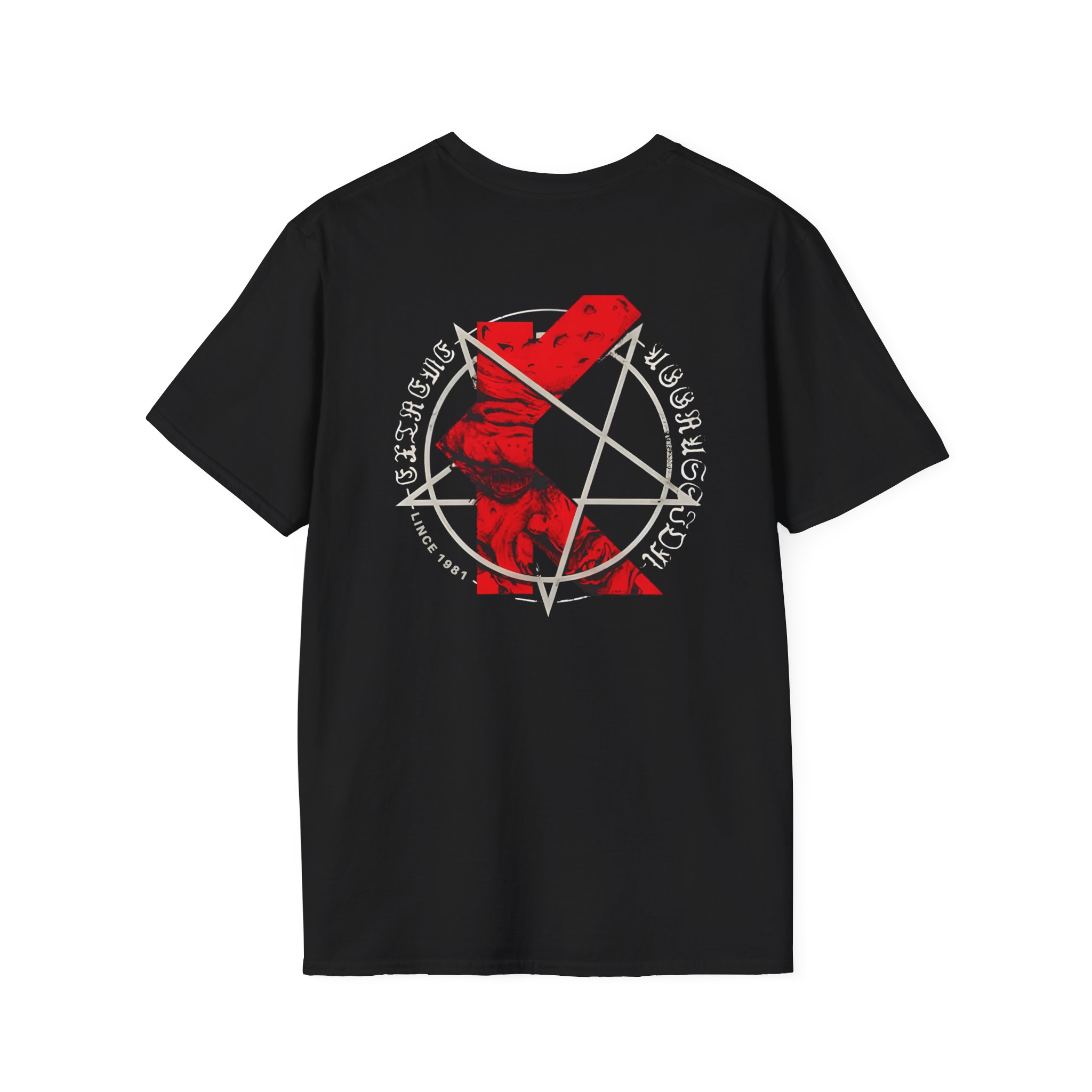 Kreator K-line Pentagram Unisex Softstyle T-Shirt