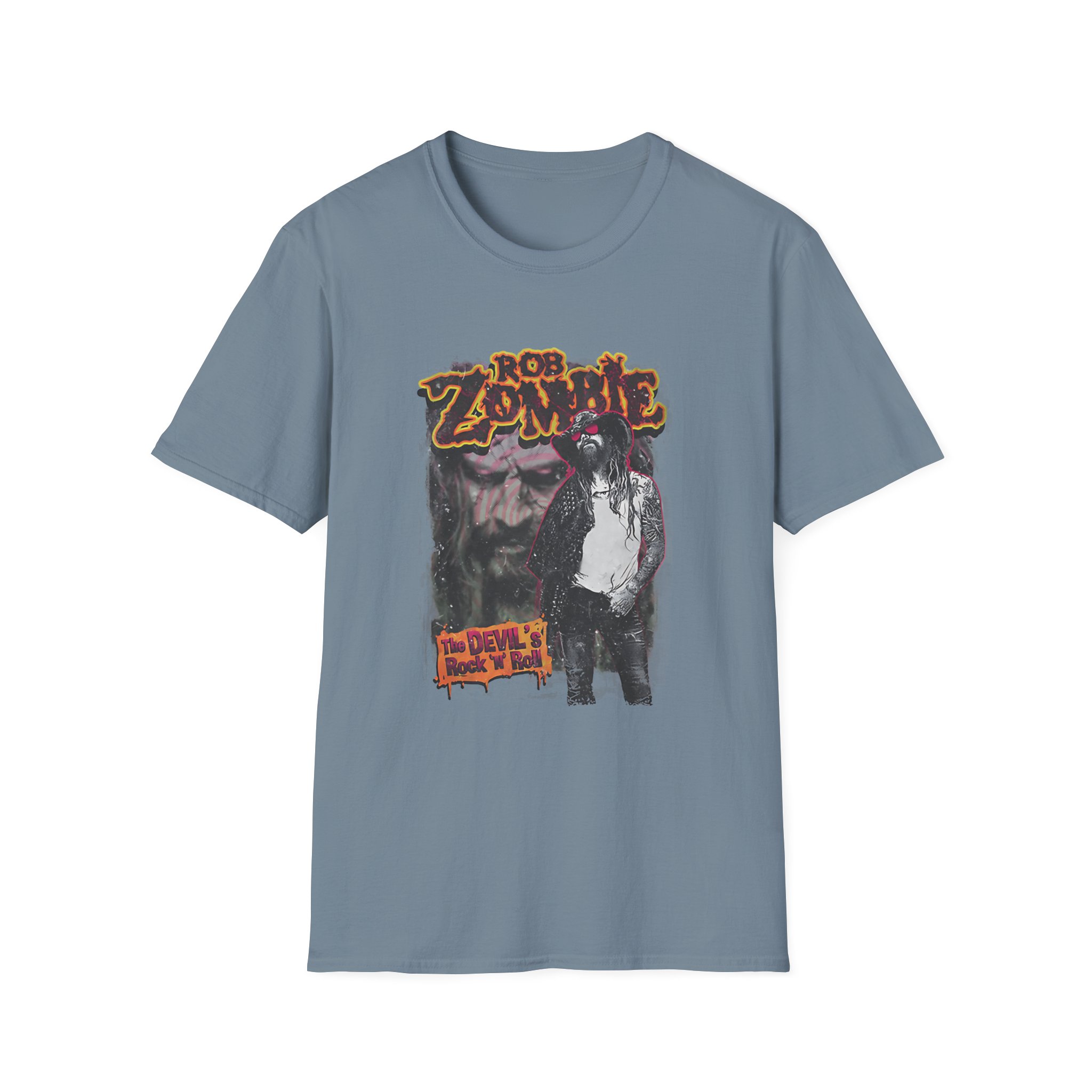 Rob Zombie Devils Rock N Roll Unisex Softstyle T-Shirt