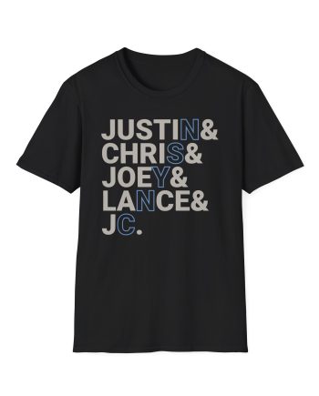 Nsync Name Stack Unisex Softstyle T-Shirt