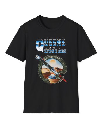 Queens of the Stone Age Qotsa Desert Skull Unisex Softstyle T-Shirt