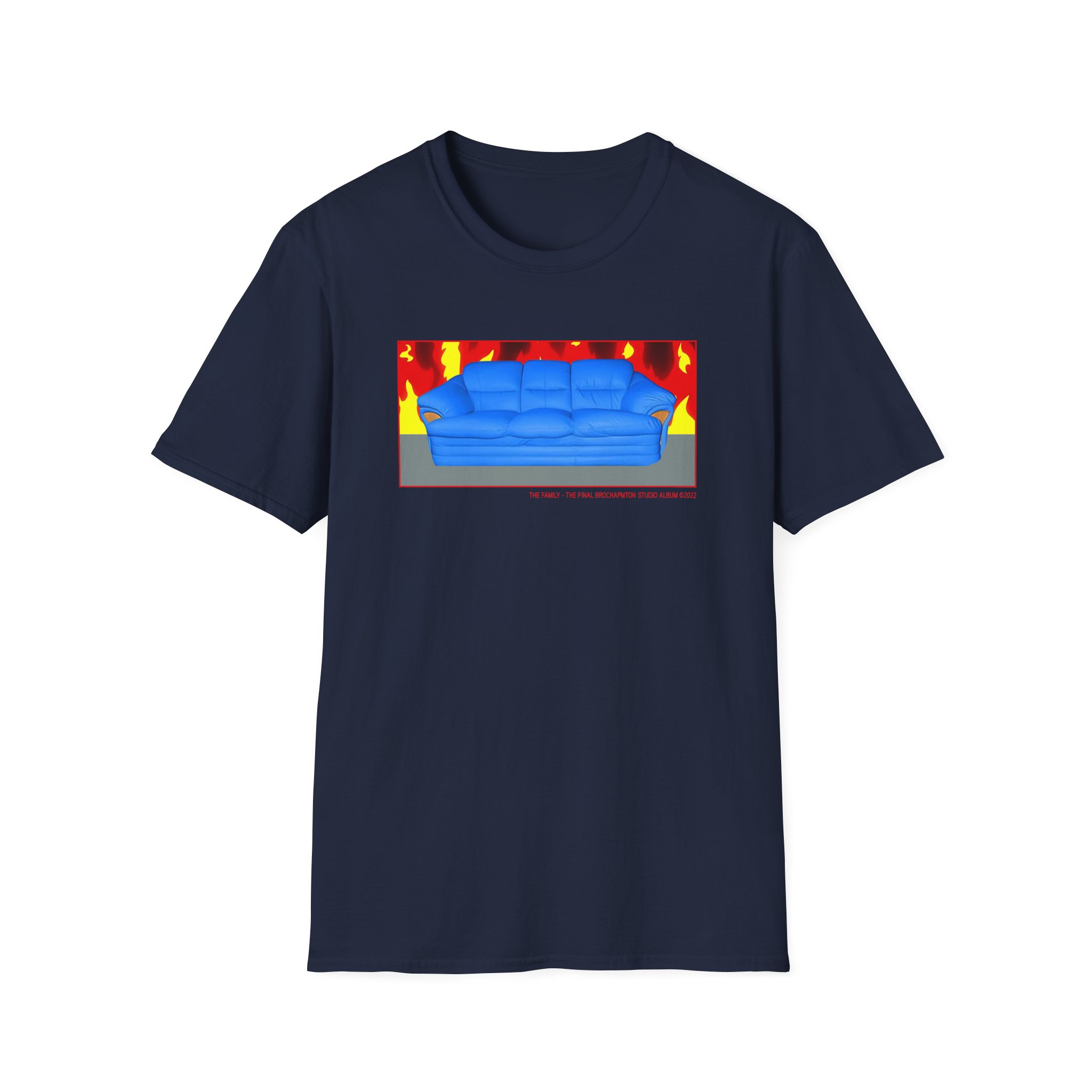 B Burning Couch Unisex Softstyle T-Shirt