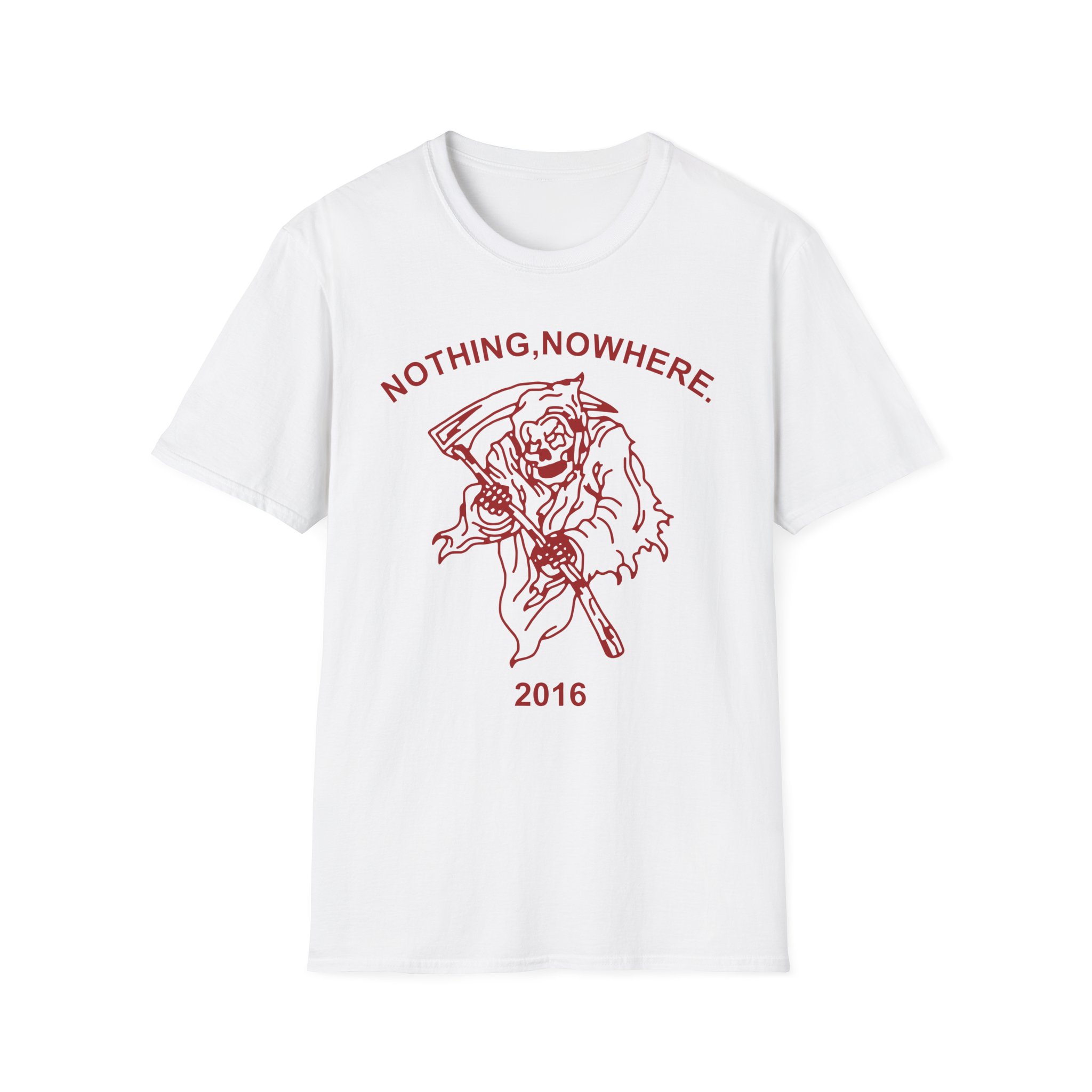 Nothing Nowhere Red Reaper unisex softstyle t-shirt