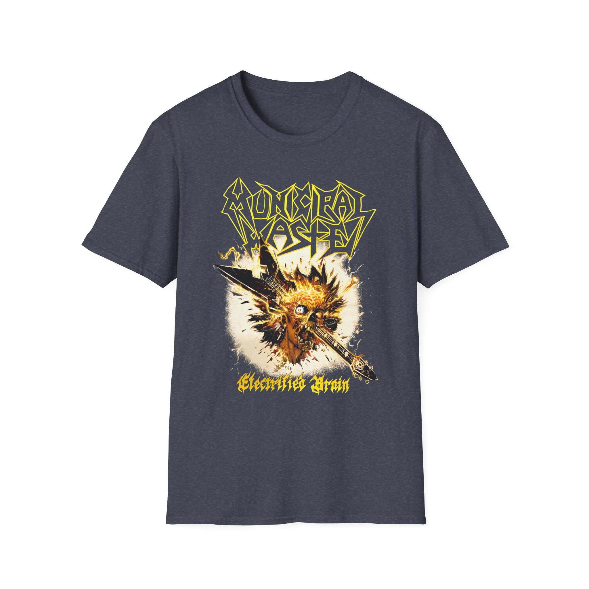 Municipal Waste Electrified Brain Unisex Softstyle T-Shirt