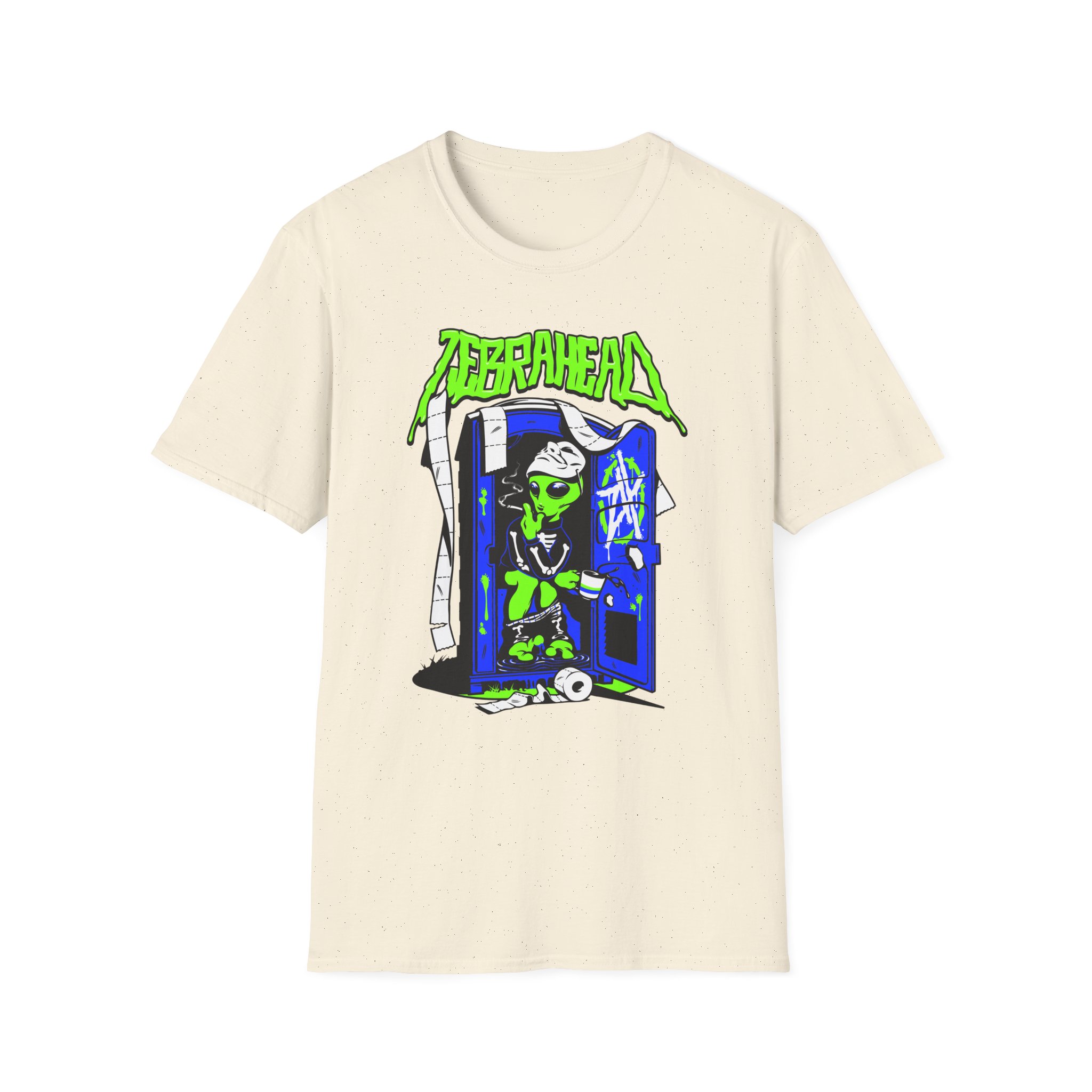 Zebrahead White ZH Coffee break Unisex Softstyle T-Shirt