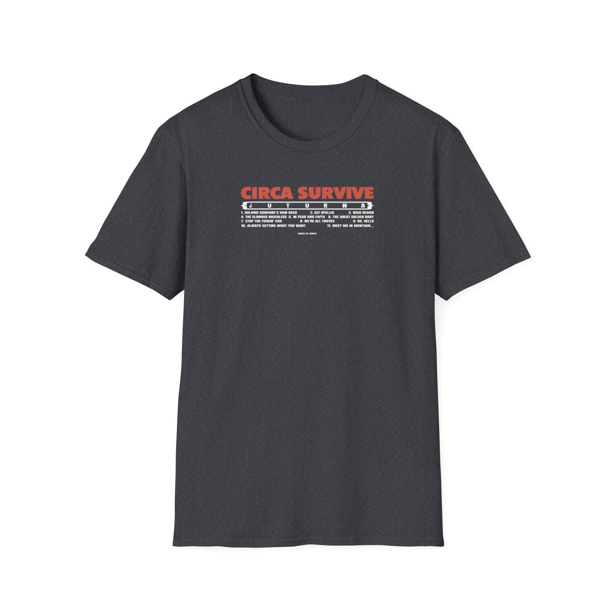 Circa Survive Juturna Tracklist Unisex Softstyle T-Shirt