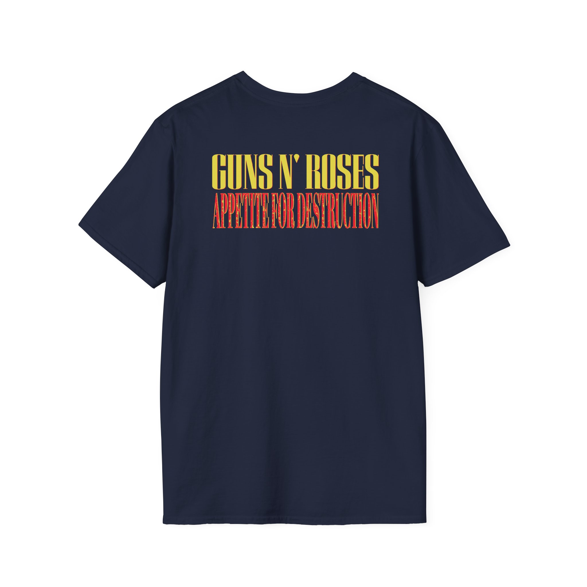 Guns N Roses 1988 Needle Skull Unisex Softstyle T-Shirt