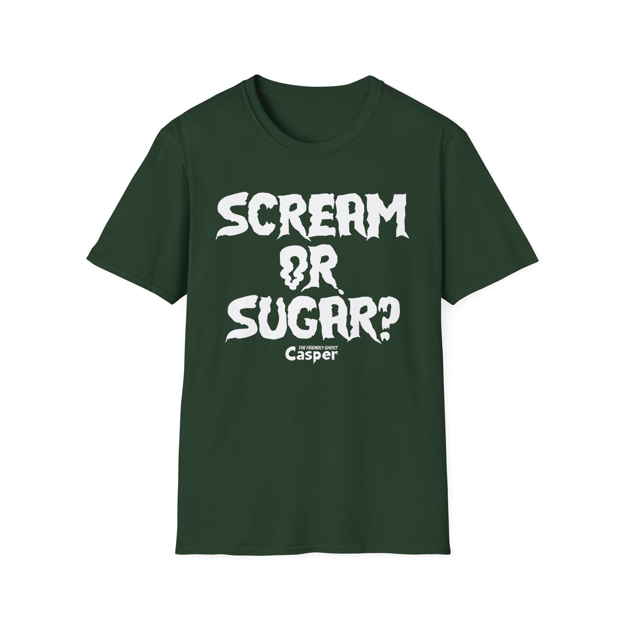 Casper the Friendly Ghost Scream or Sugar Unisex Softstyle T-Shirt
