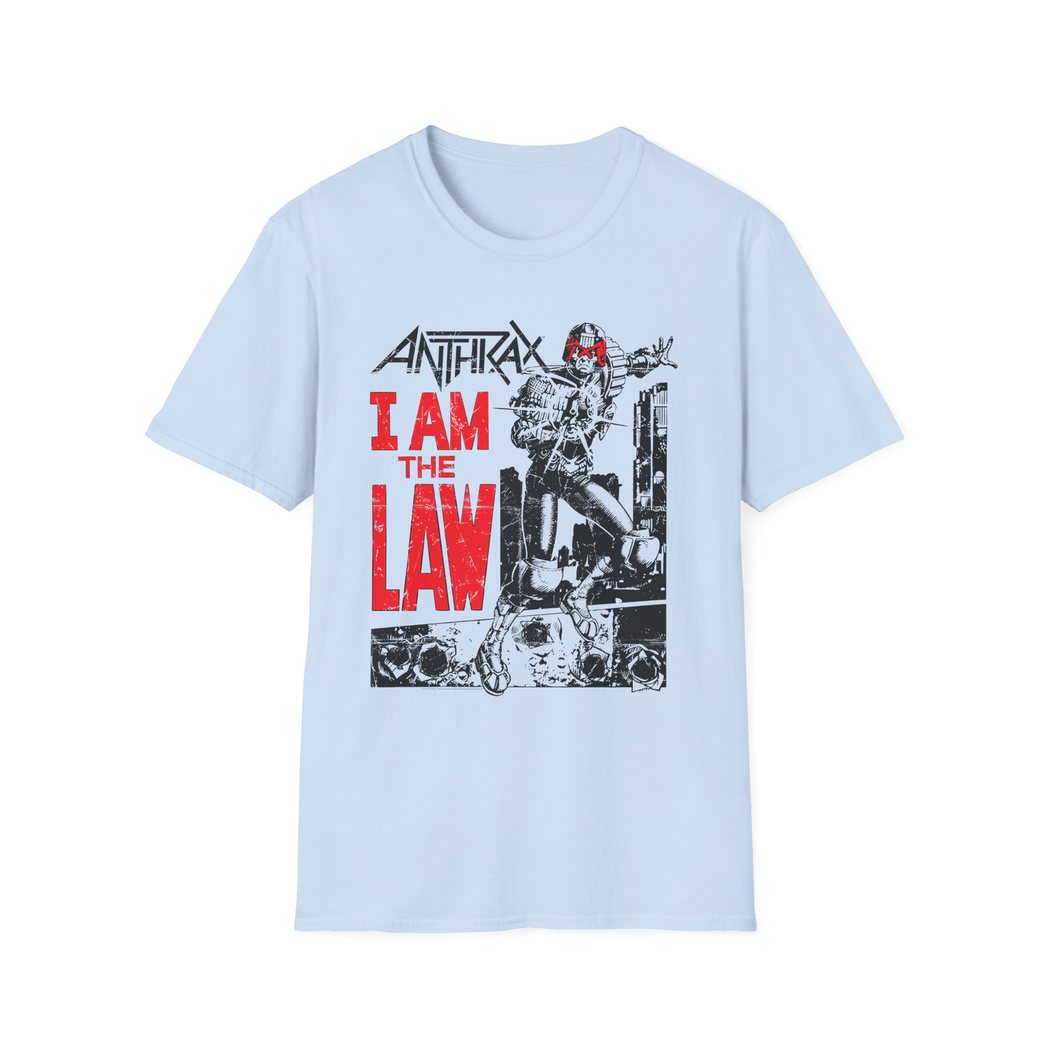 Anthrax I AM THE LAW Unisex Softstyle T-Shirt