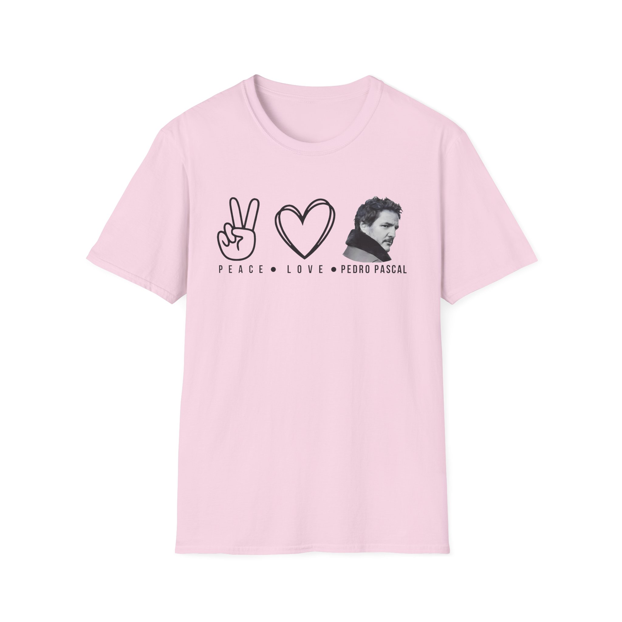 Peace Love Pedro Pascal Unisex Softstyle T-Shirt