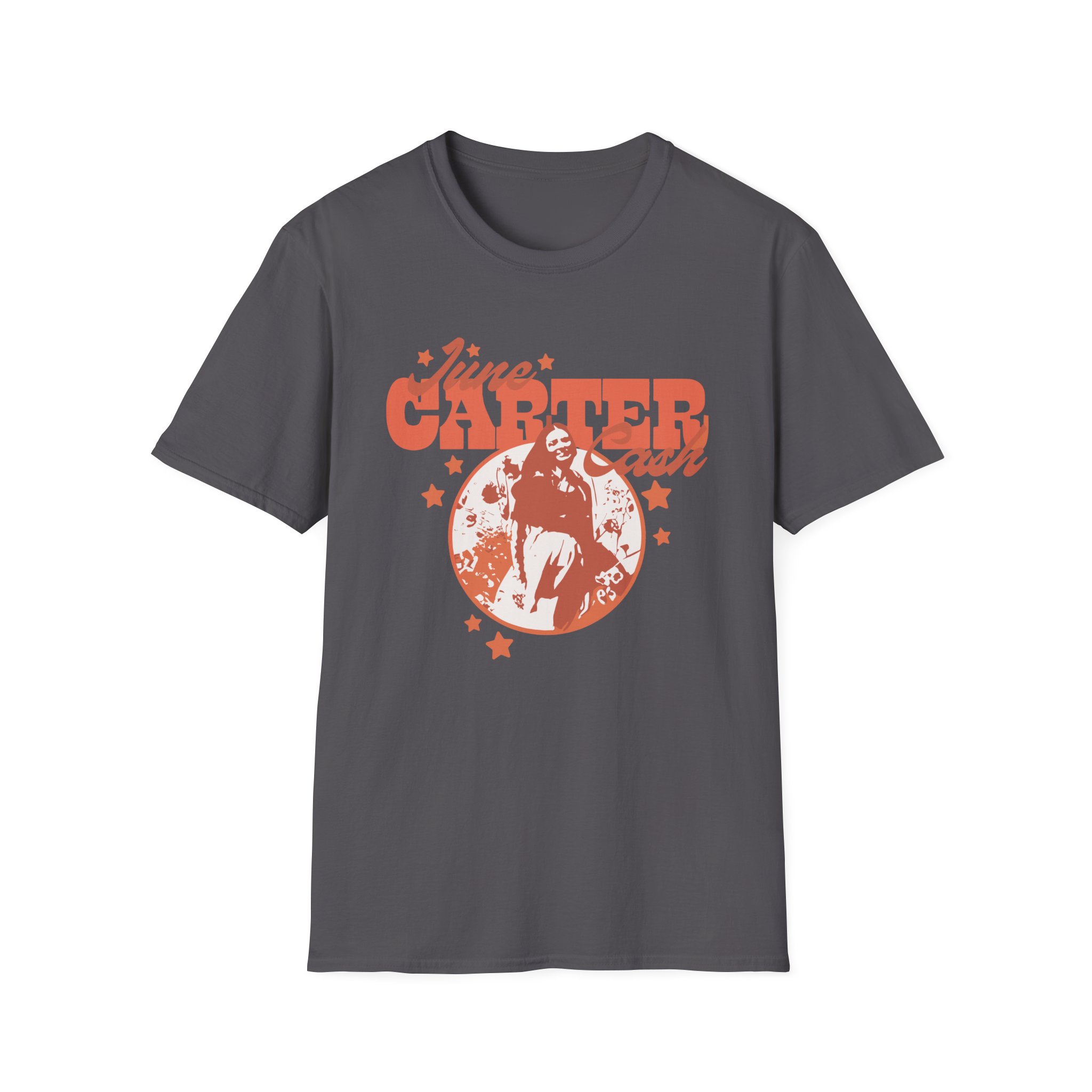 Johnny Cash June Carter Cash Portrait unisex softstyle t-shirt