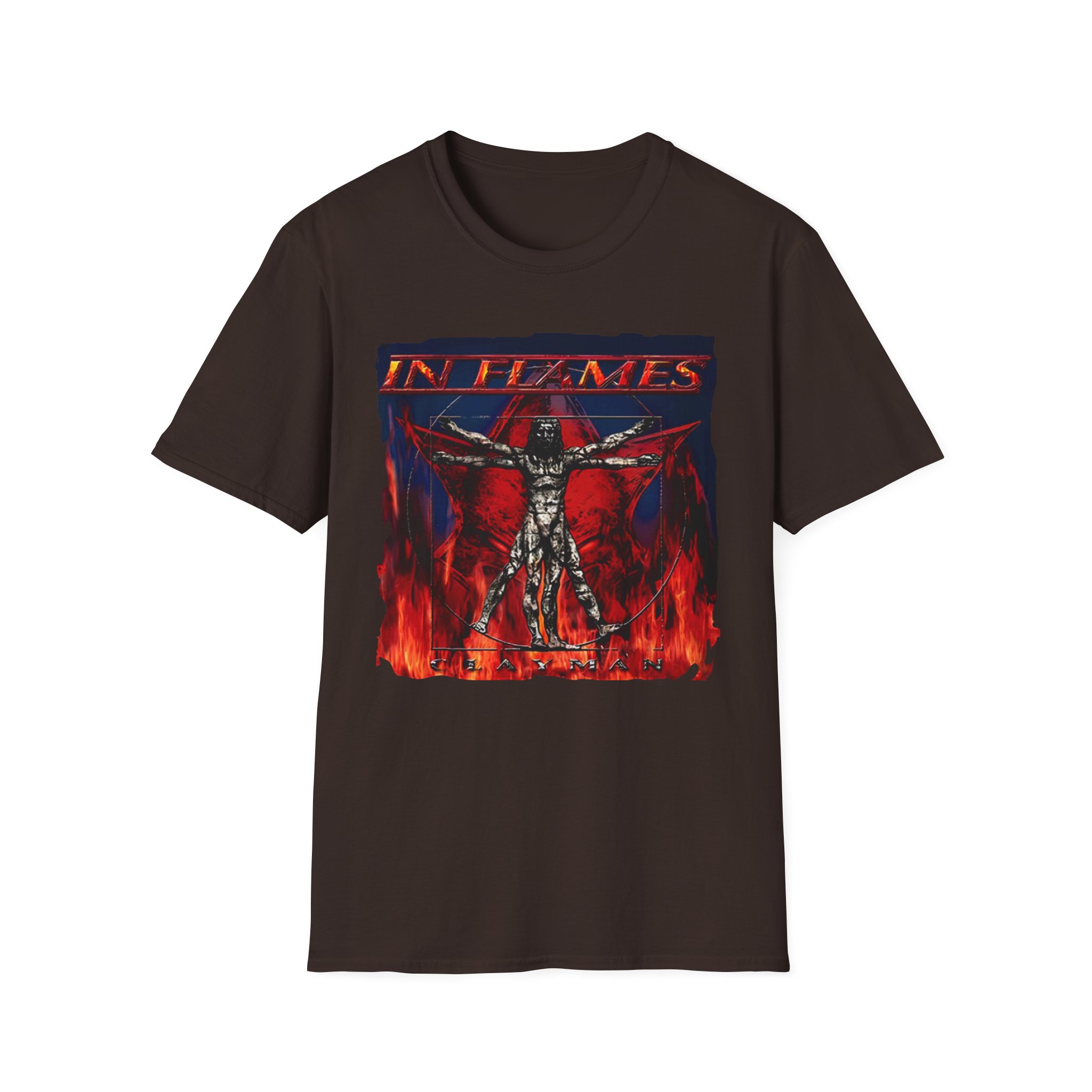 In Flames Clayman Album Art Unisex Softstyle T-Shirt