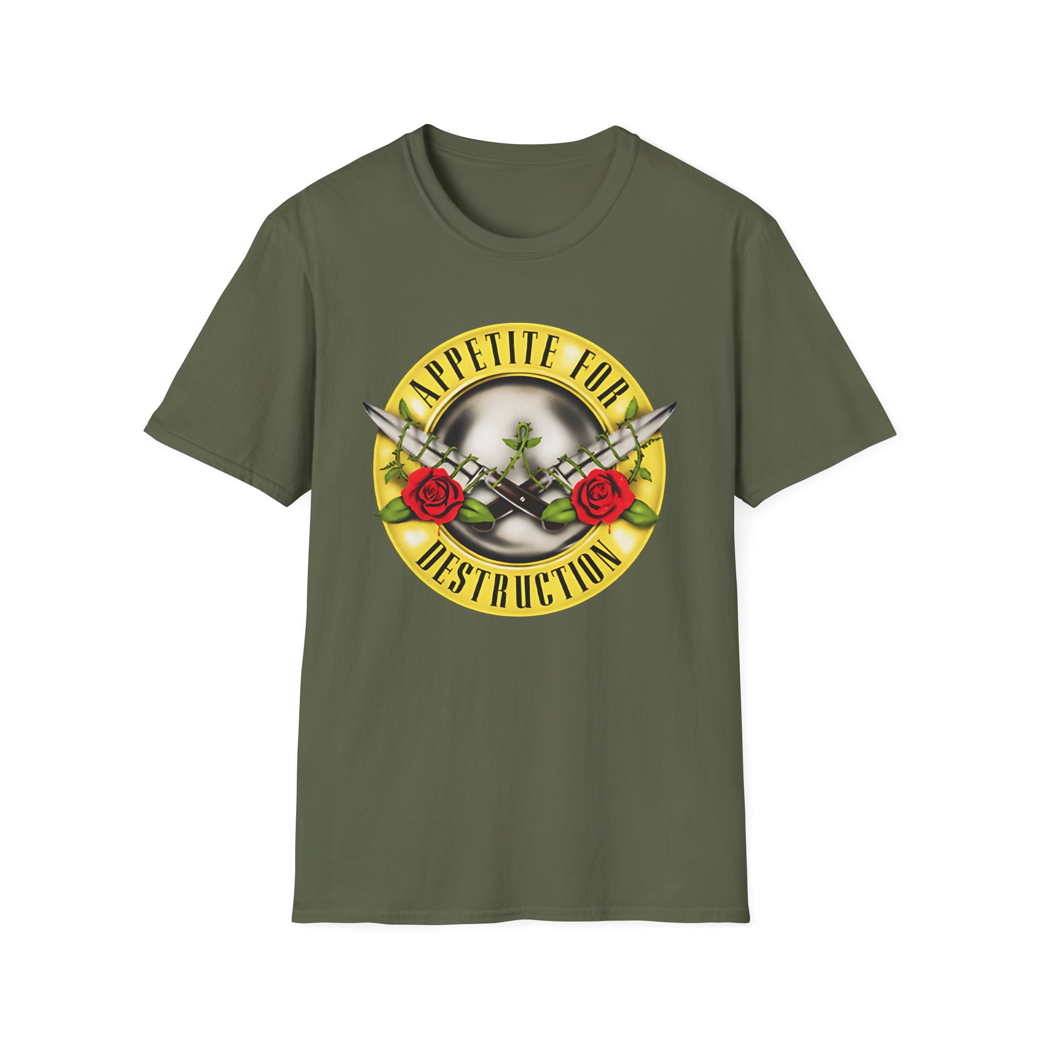 Guns N Roses Appetite for Destruction Knives Unisex Softstyle T-Shirt