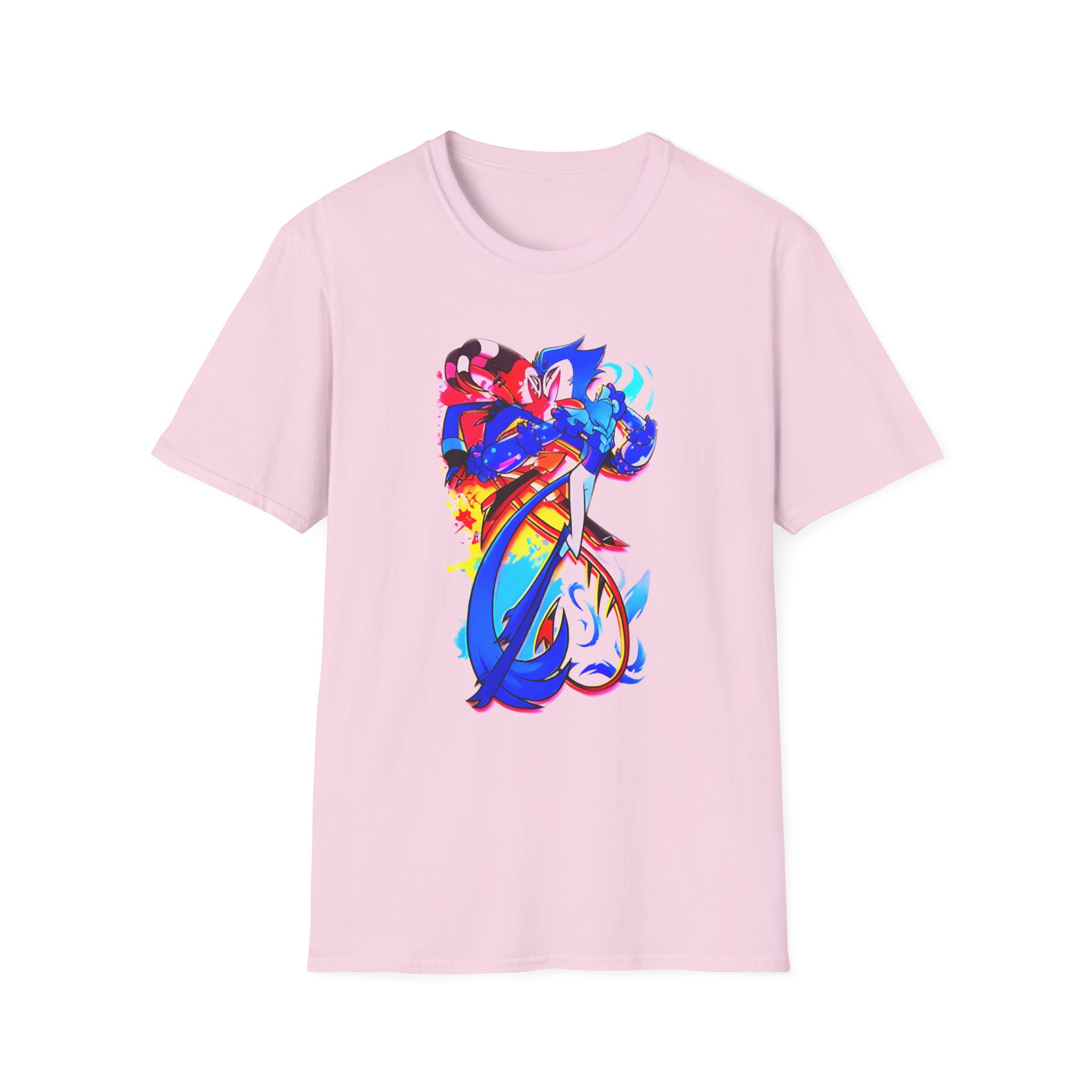 Helluva Boss Stolas & Blitzo Micro Unisex Softstyle T-Shirt