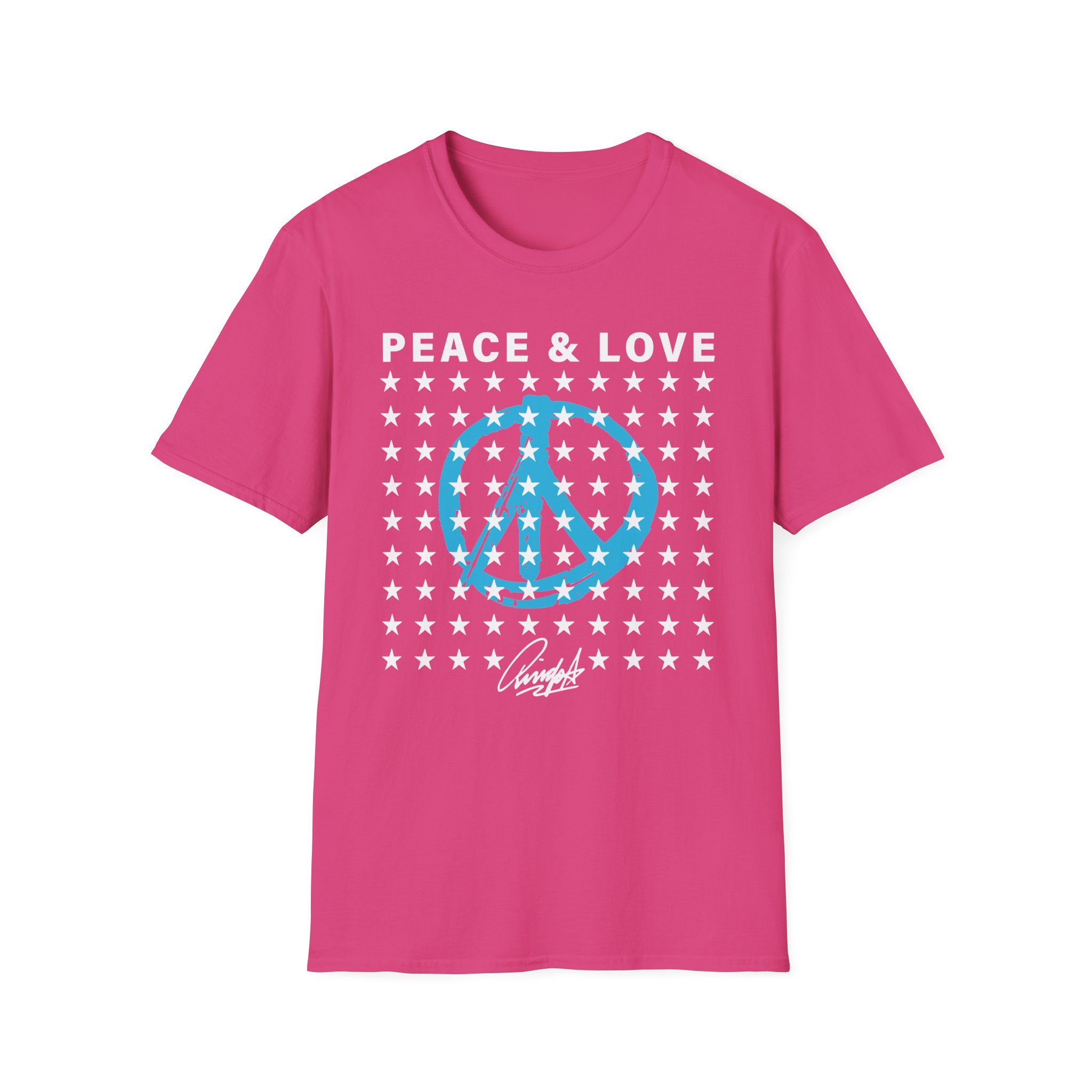 Ringo Starr Peace & Love Stars Unisex Softstyle T-Shirt