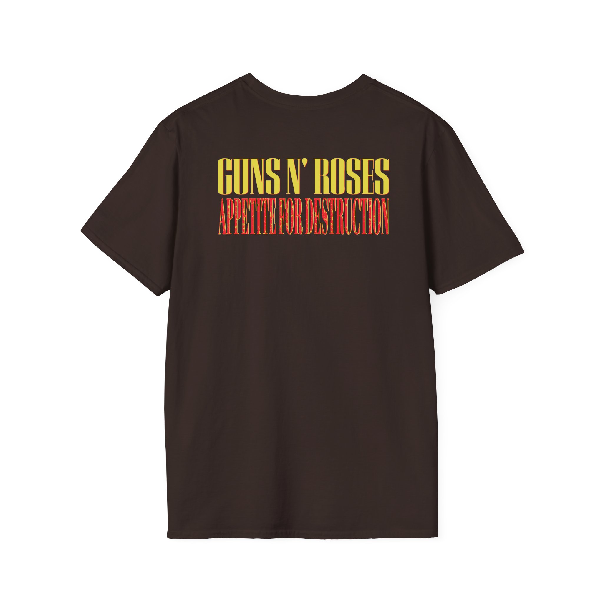Guns N Roses 1988 Needle Skull Unisex Softstyle T-Shirt