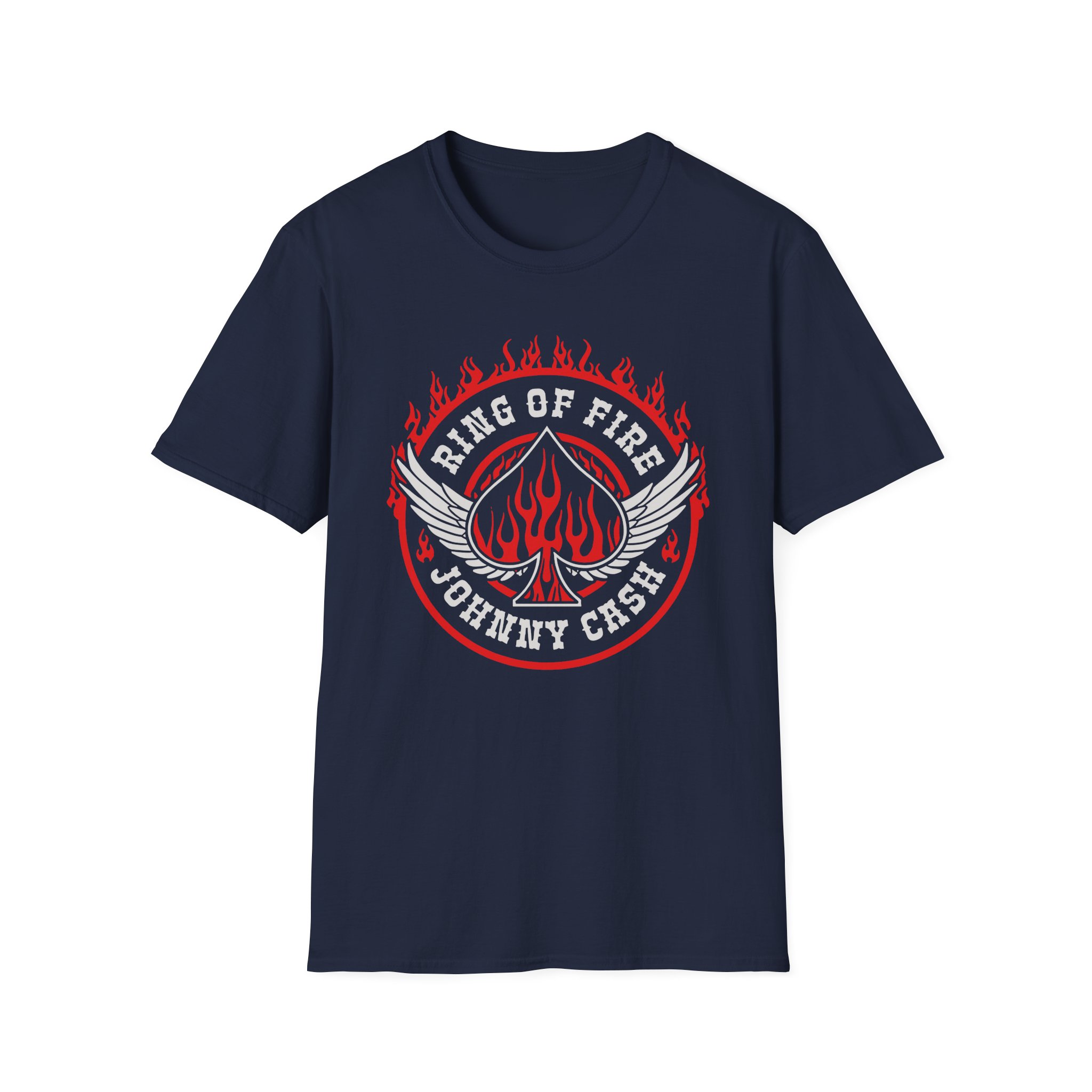 Johnny Cash Ring of Fire Unisex Softstyle T-Shirt