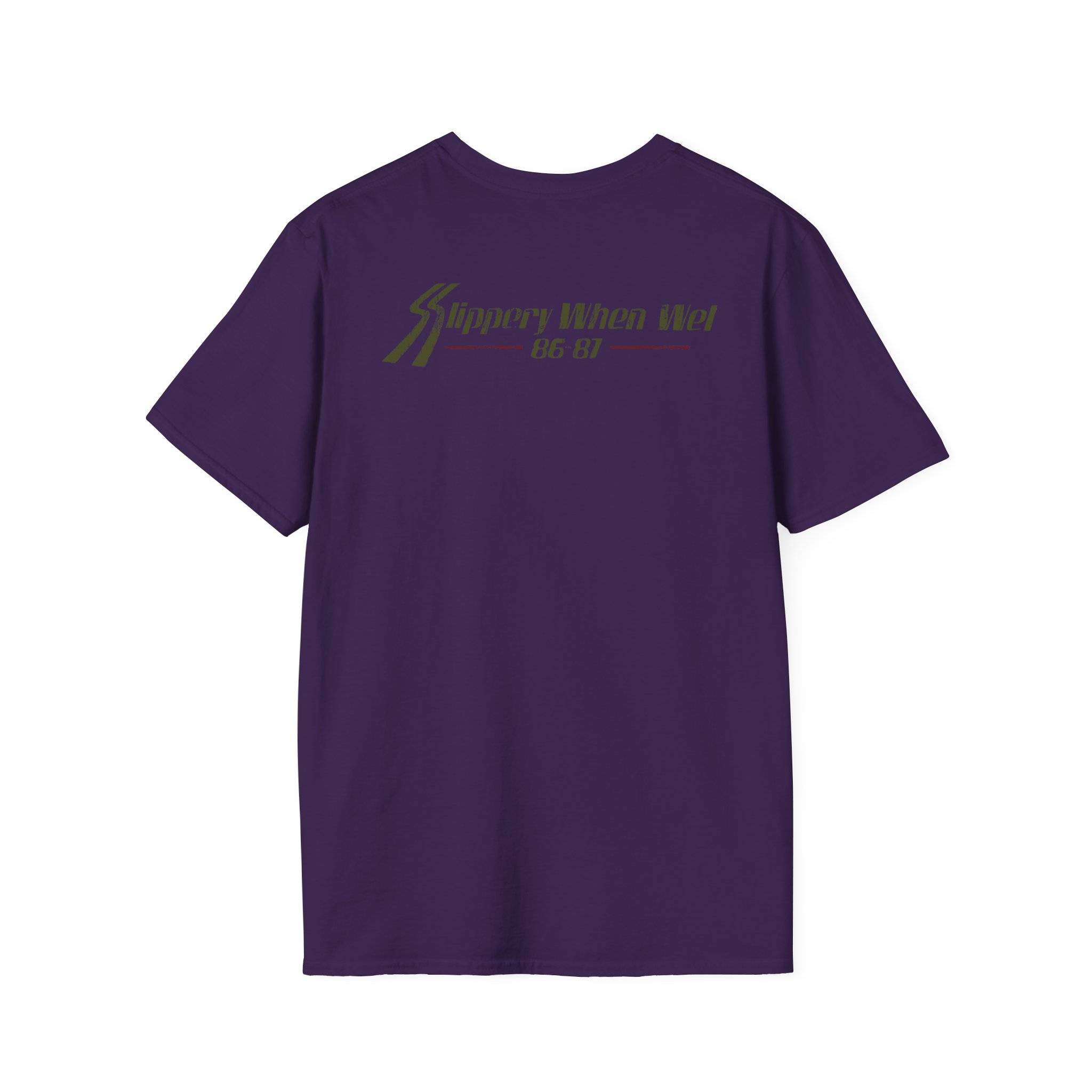 Bon Jovi Slippery When Wet Vintage World Tour Unisex Softstyle T-Shirt