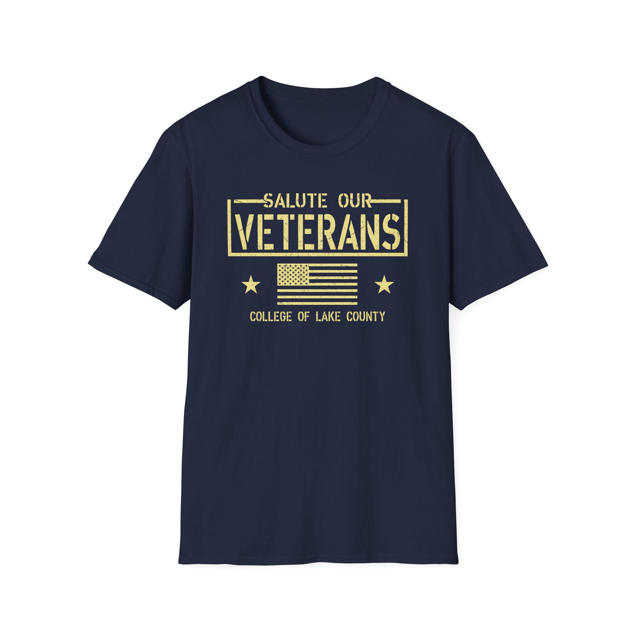 College Lake County Salute Our Veterans Unisex Softstyle T-Shirt