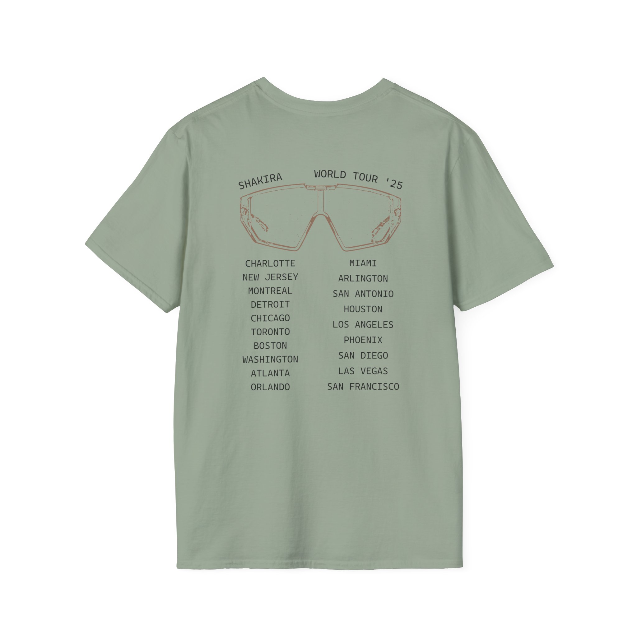 Shakira Sunglasses Unisex Softstyle T-Shirt