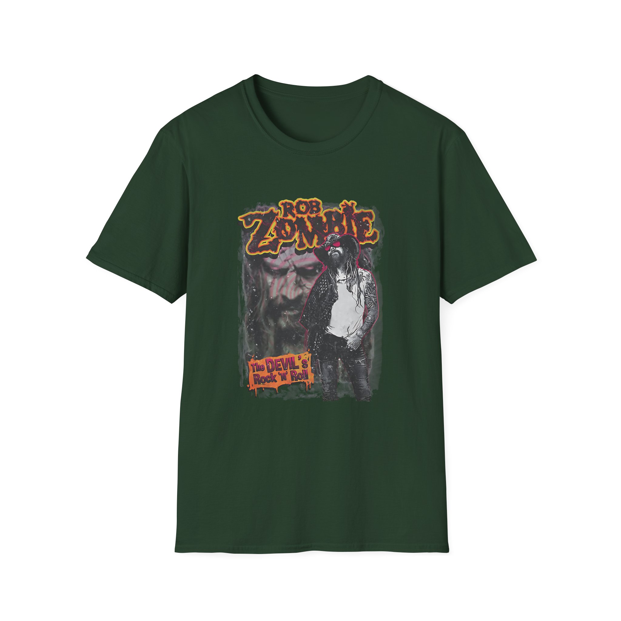 Rob Zombie Devils Rock N Roll Unisex Softstyle T-Shirt
