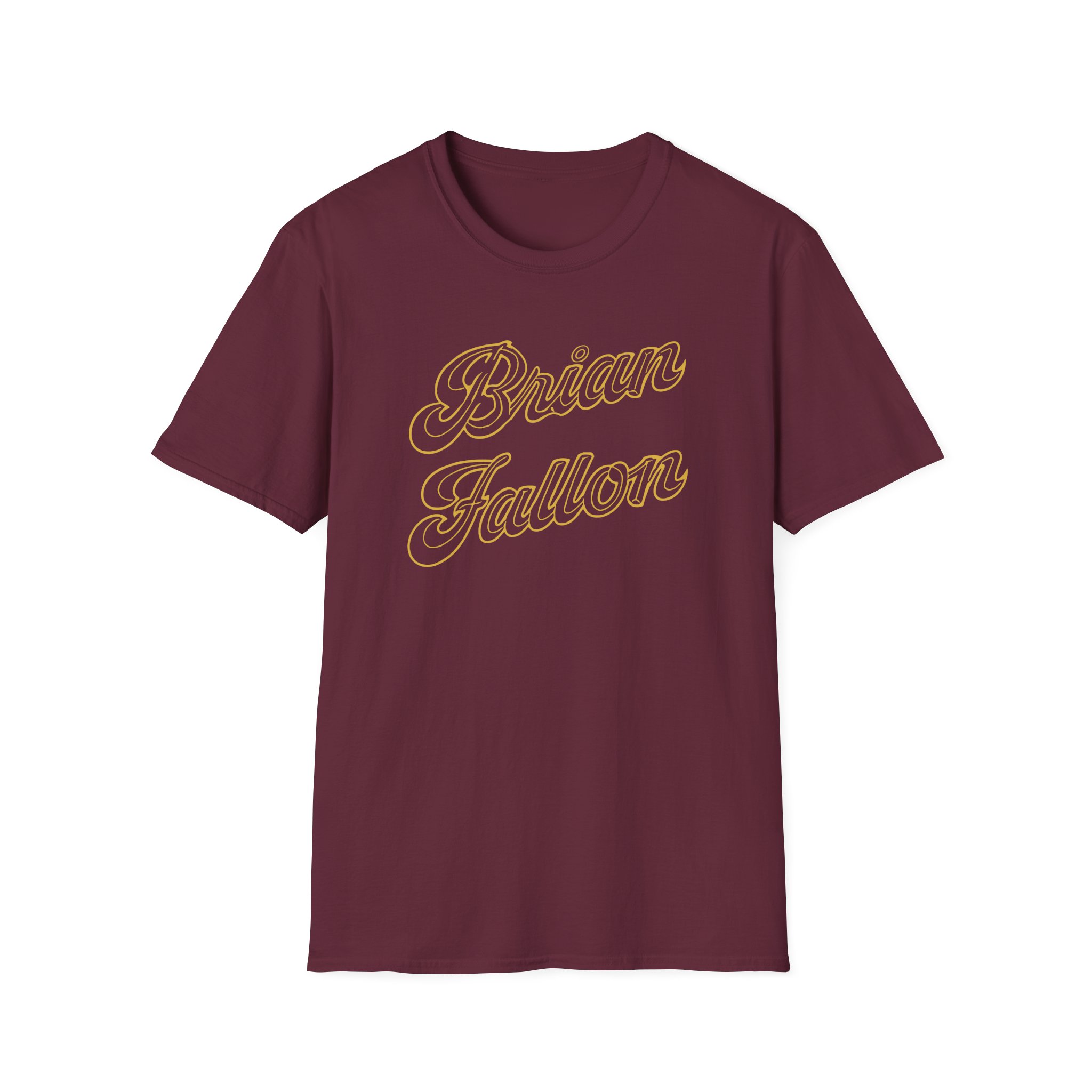 Brian Fallon Gold Text Unisex Softstyle T-Shirt