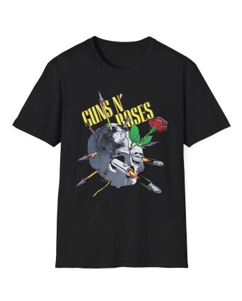 Guns N Roses 1988 Needle Skull Unisex Softstyle T-Shirt