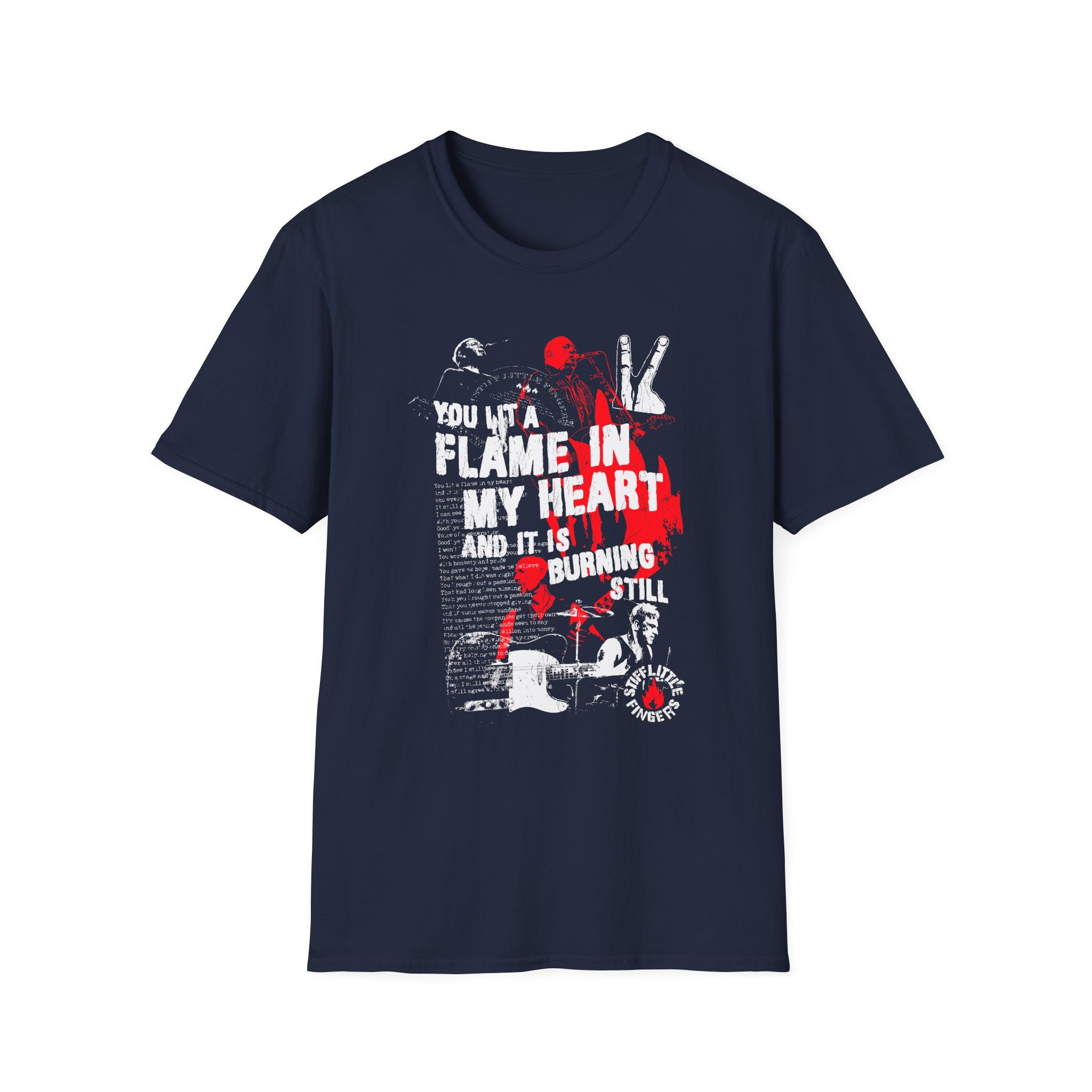 Stiff Little Fingers Strummerville Unisex Softstyle T-Shirt