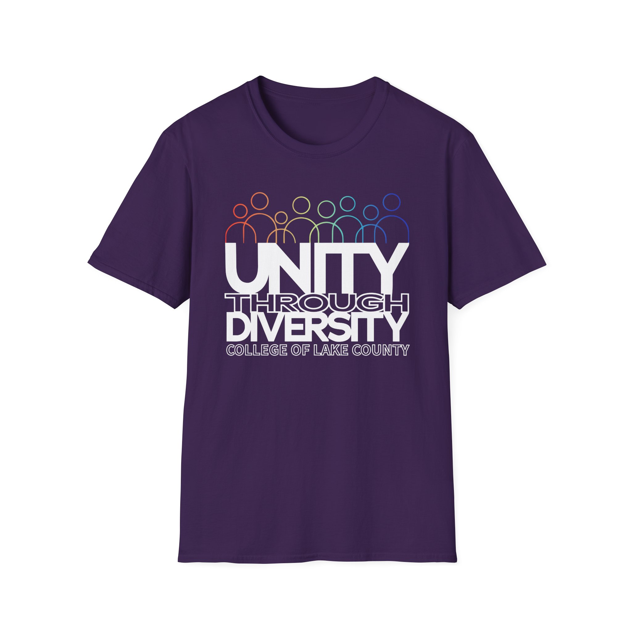 College Lake County Rainbow Equality Unisex Softstyle T-Shirt