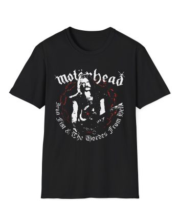 Motorhead Lemmy Hordes From Hell Unisex Softstyle T-Shirt