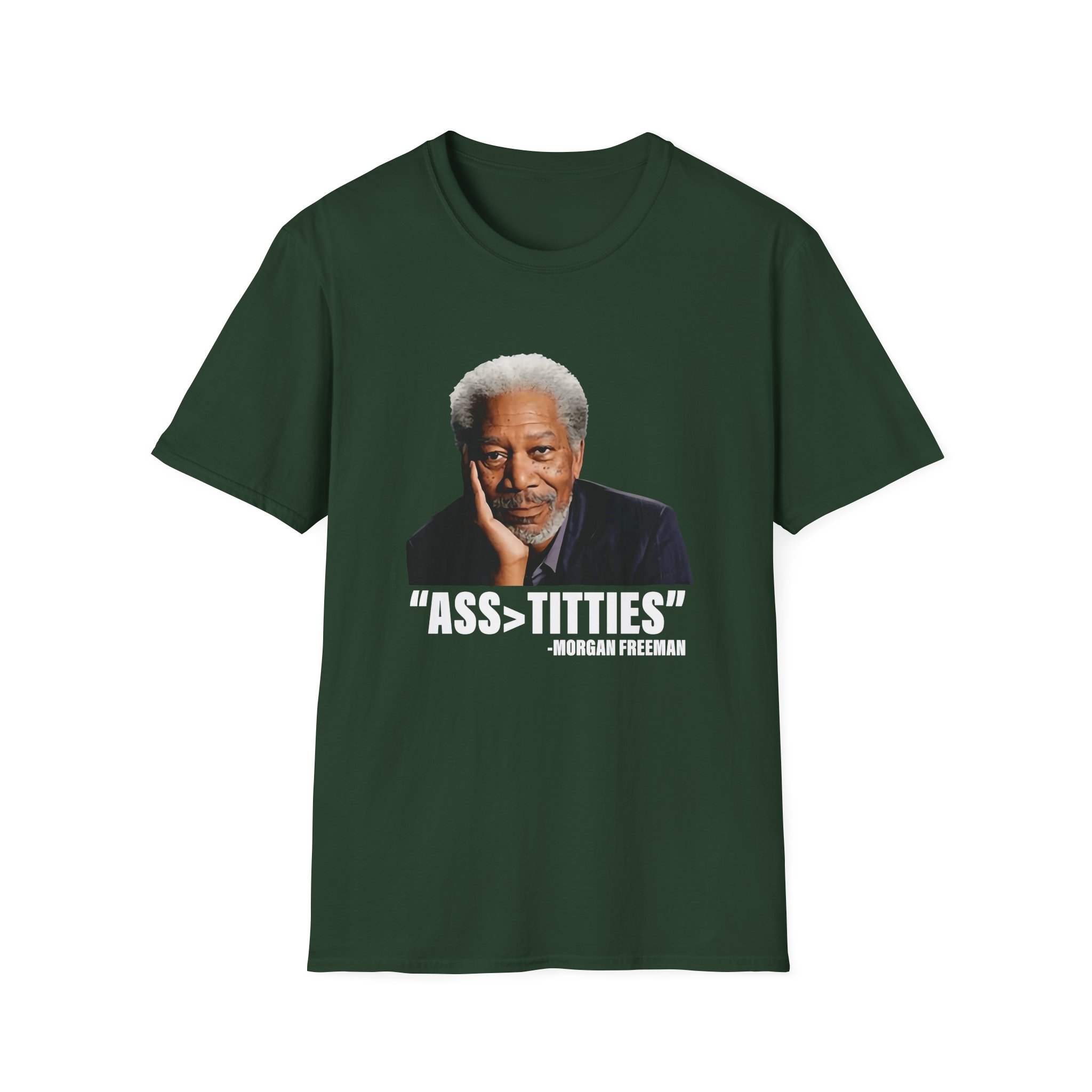 Morgan Freeman Ass Bigger Titties Unisex Softstyle T-Shirt