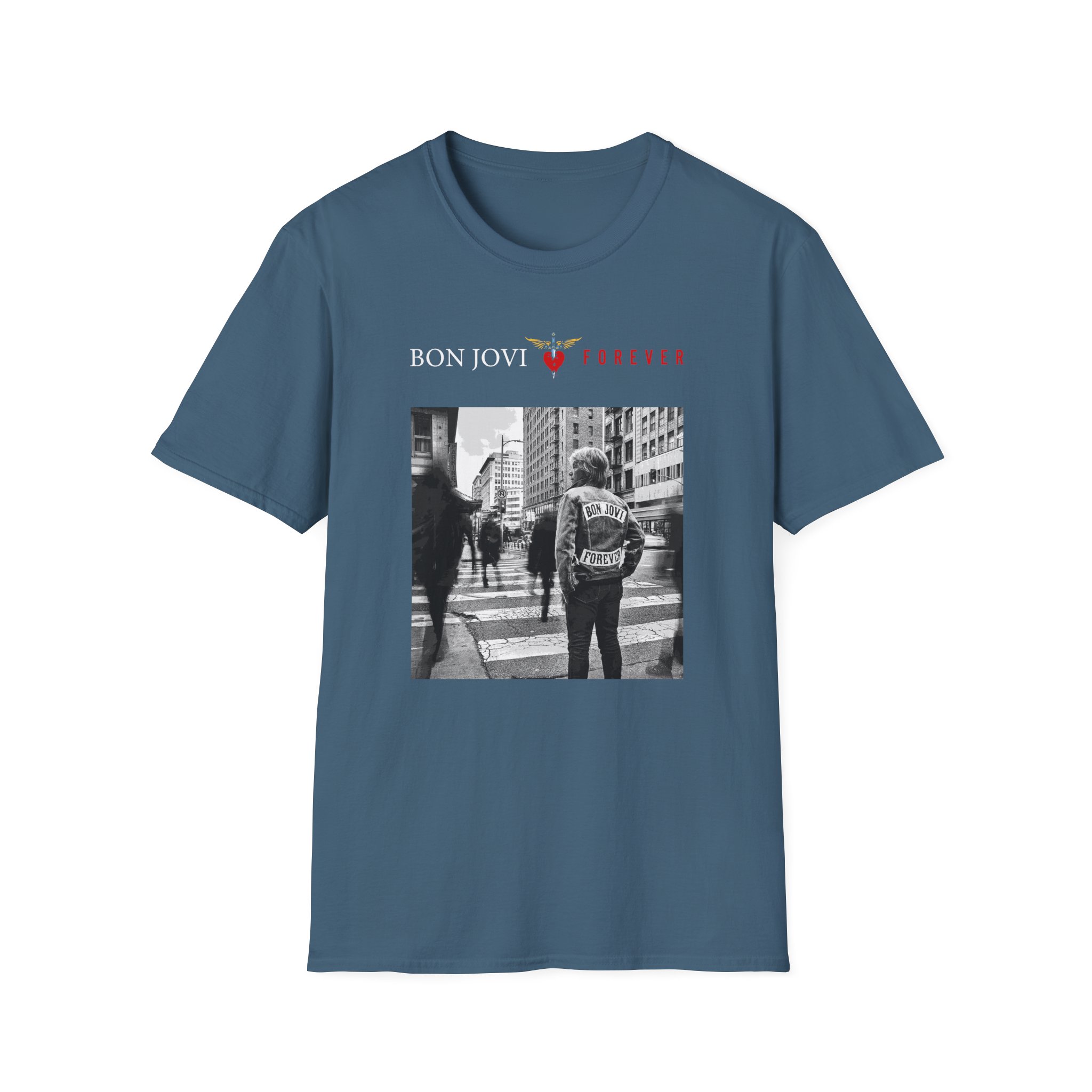 Bon Jovi Album Cover Unisex Softstyle T-Shirt