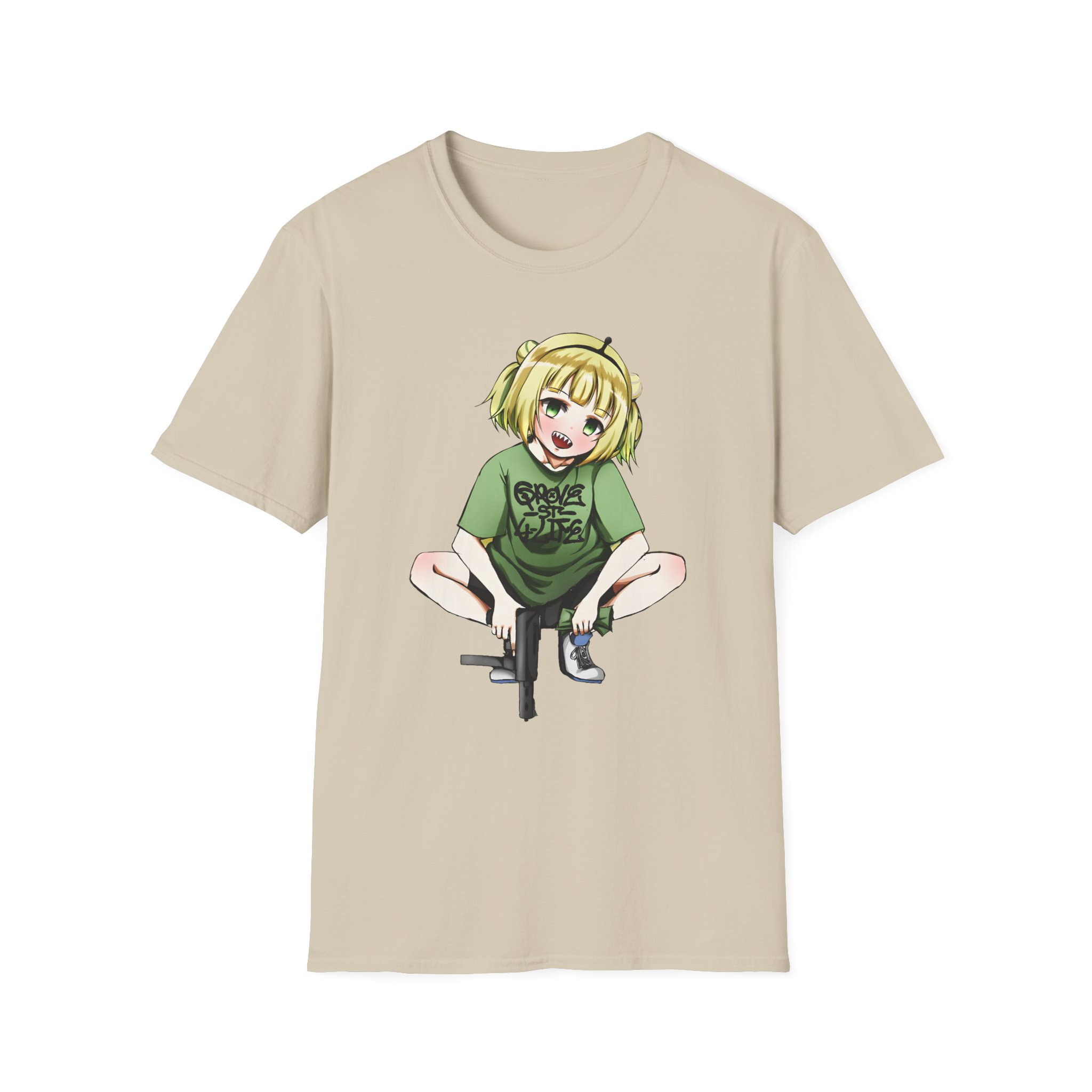 Girl And Gun Amano Pikamee Unisex Softstyle T-Shirt