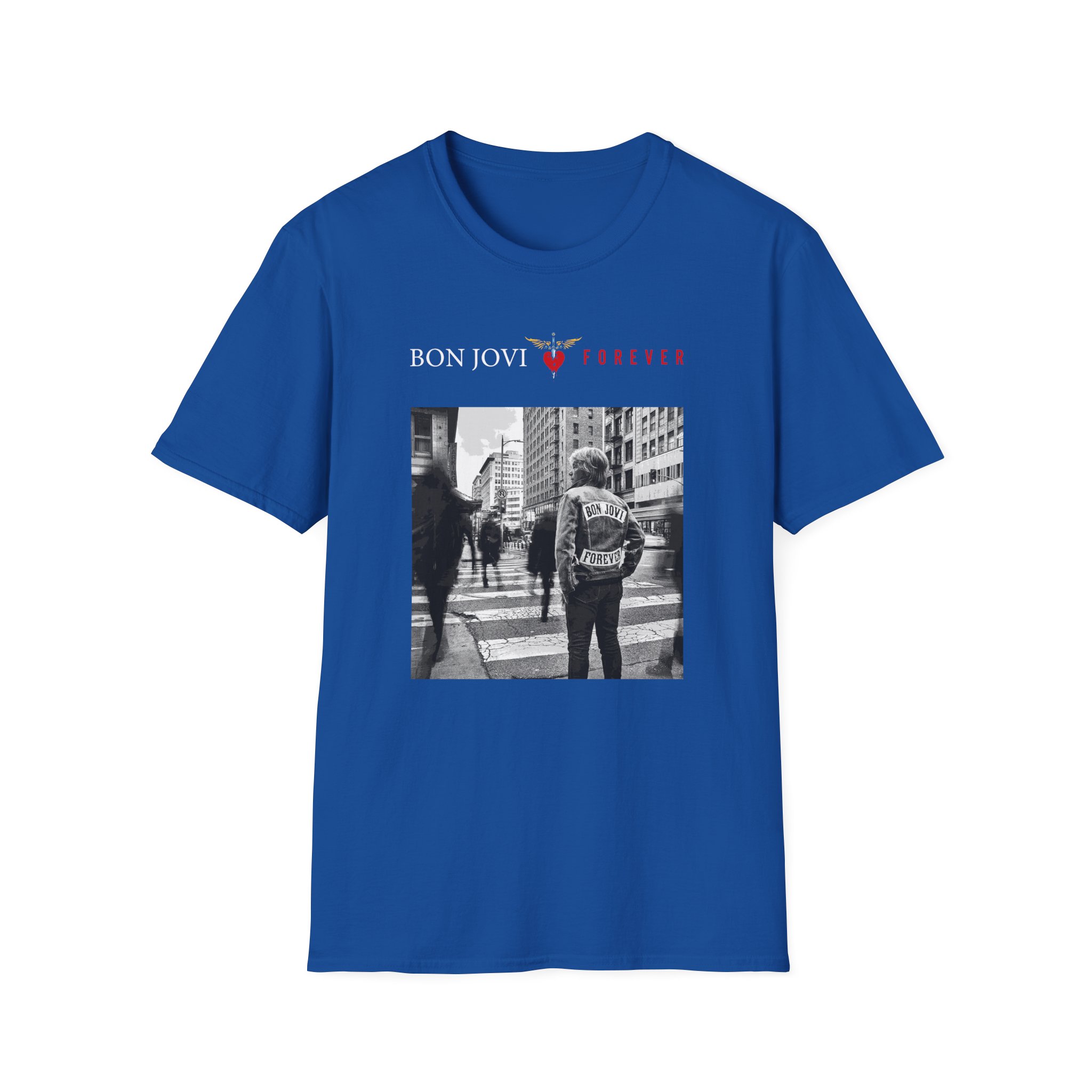 Bon Jovi Album Cover Unisex Softstyle T-Shirt