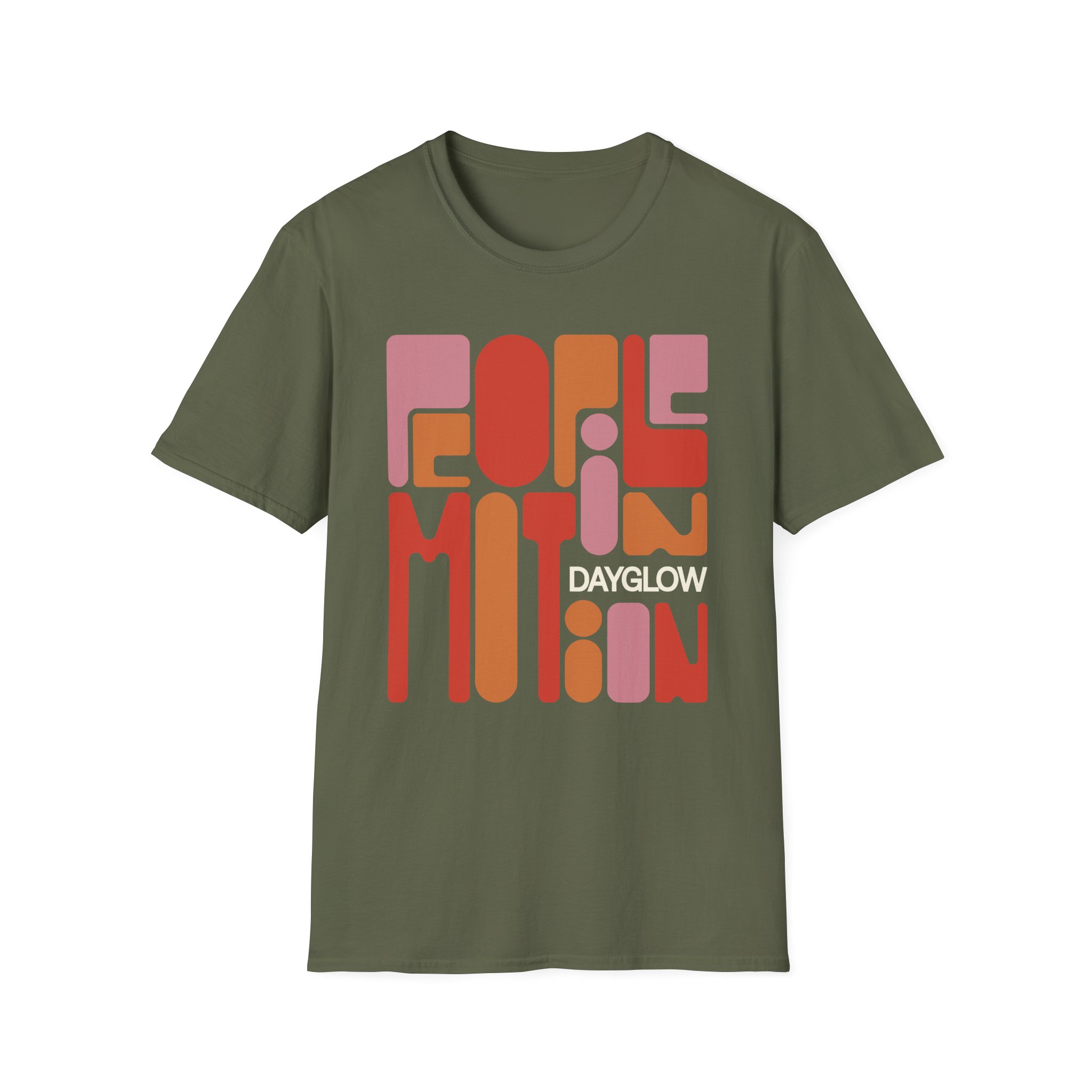 Dayglow Pop Art Motion Unisex Softstyle T-Shirt