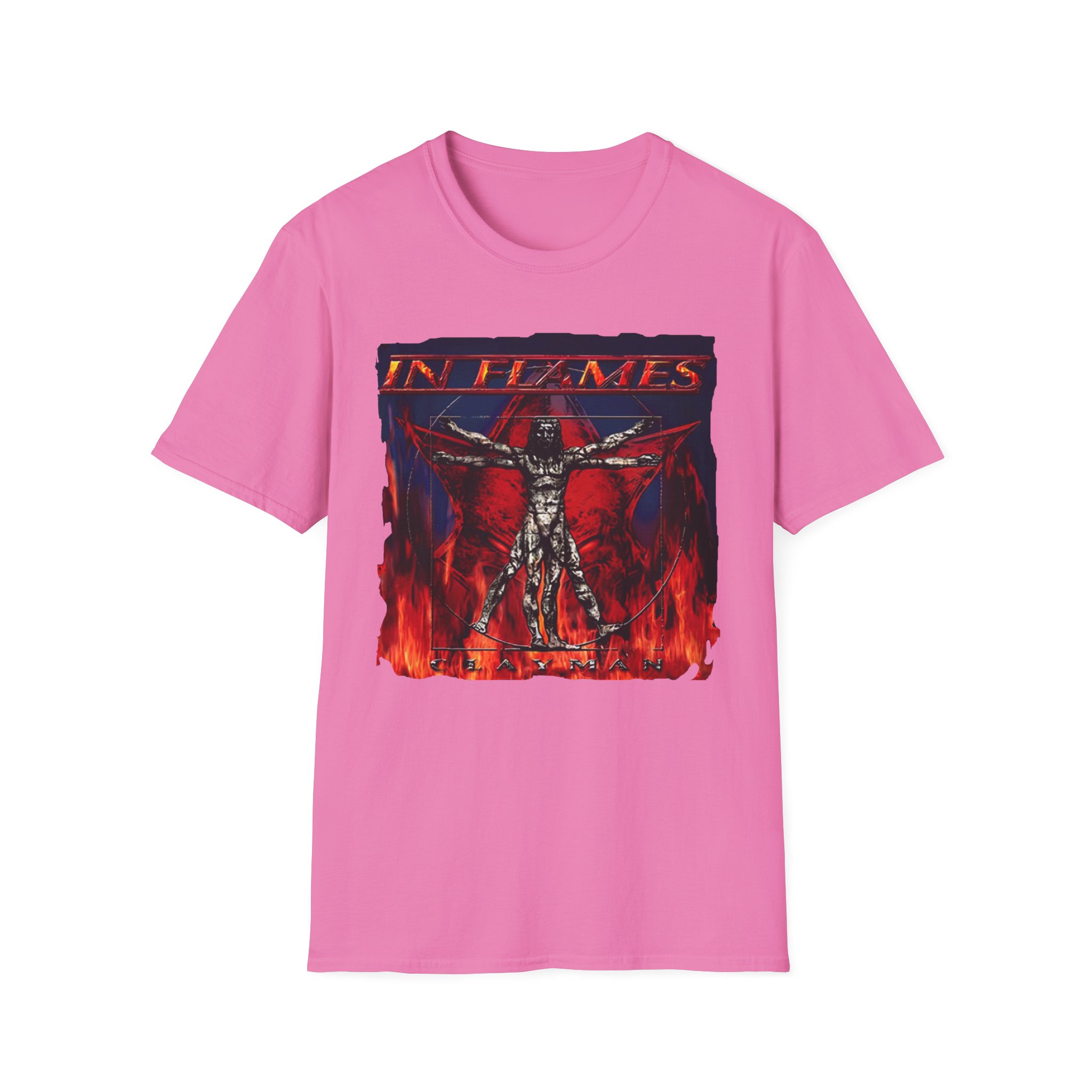In Flames Clayman Album Art Unisex Softstyle T-Shirt