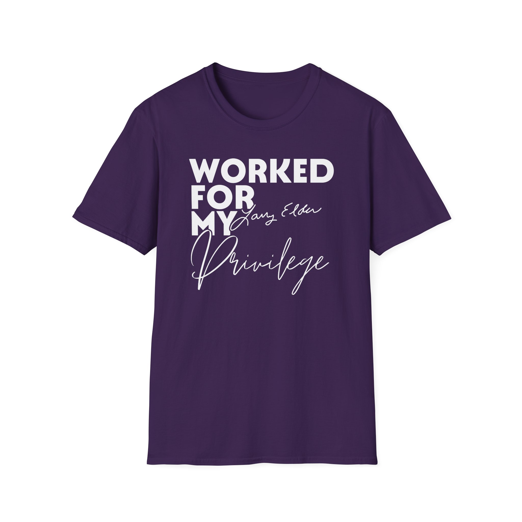 Larry Elder Worked for My Privilege unisex softstyle t-shirt