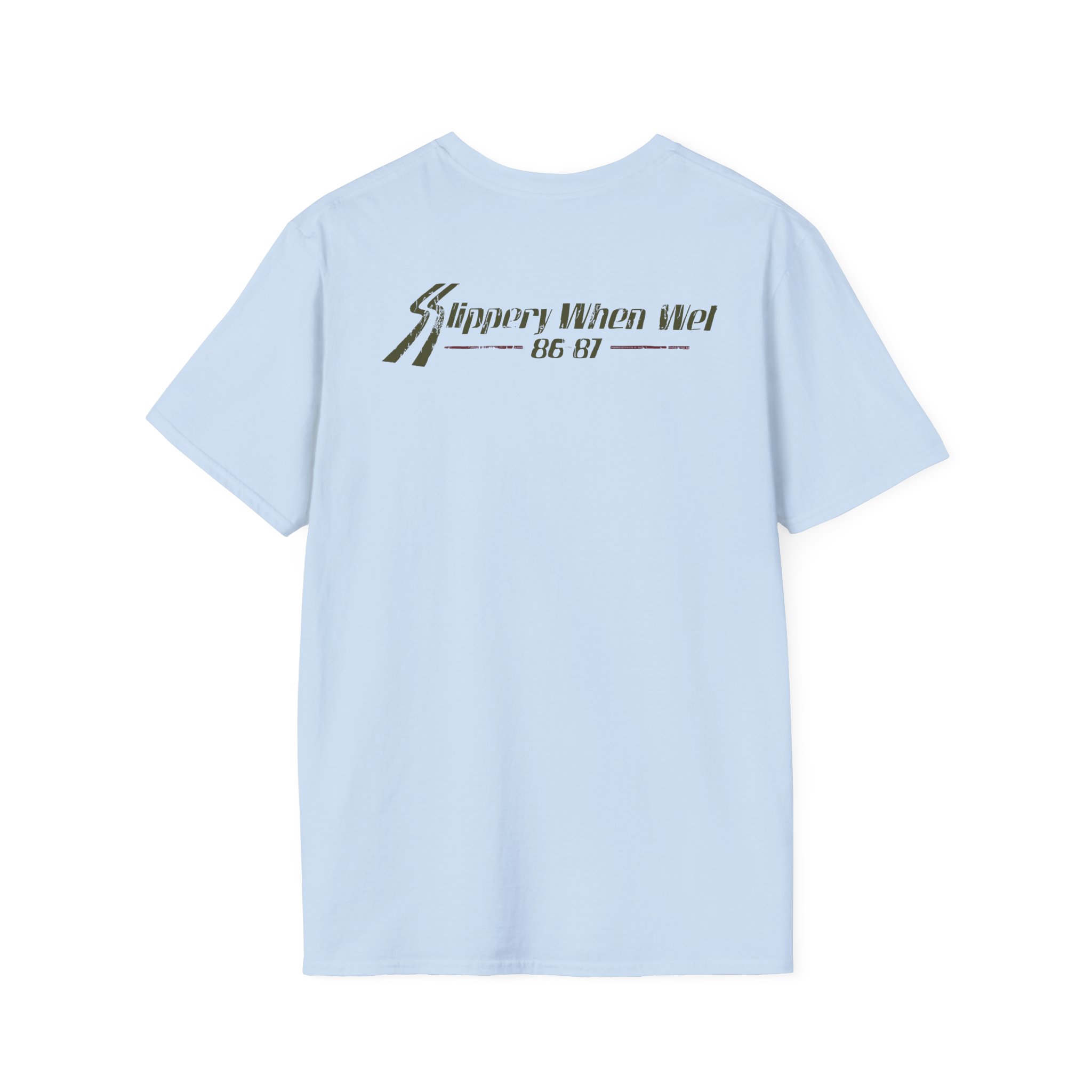 Bon Jovi Slippery When Wet Vintage World Tour Unisex Softstyle T-Shirt