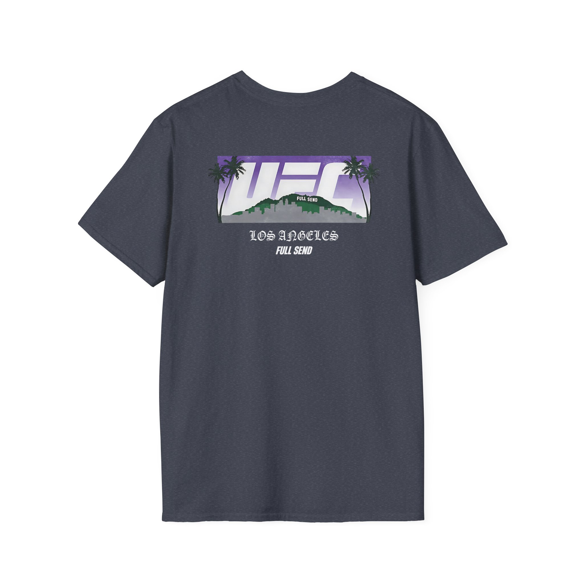 Full Send Ufc La Skyline Unisex Softstyle T-Shirt