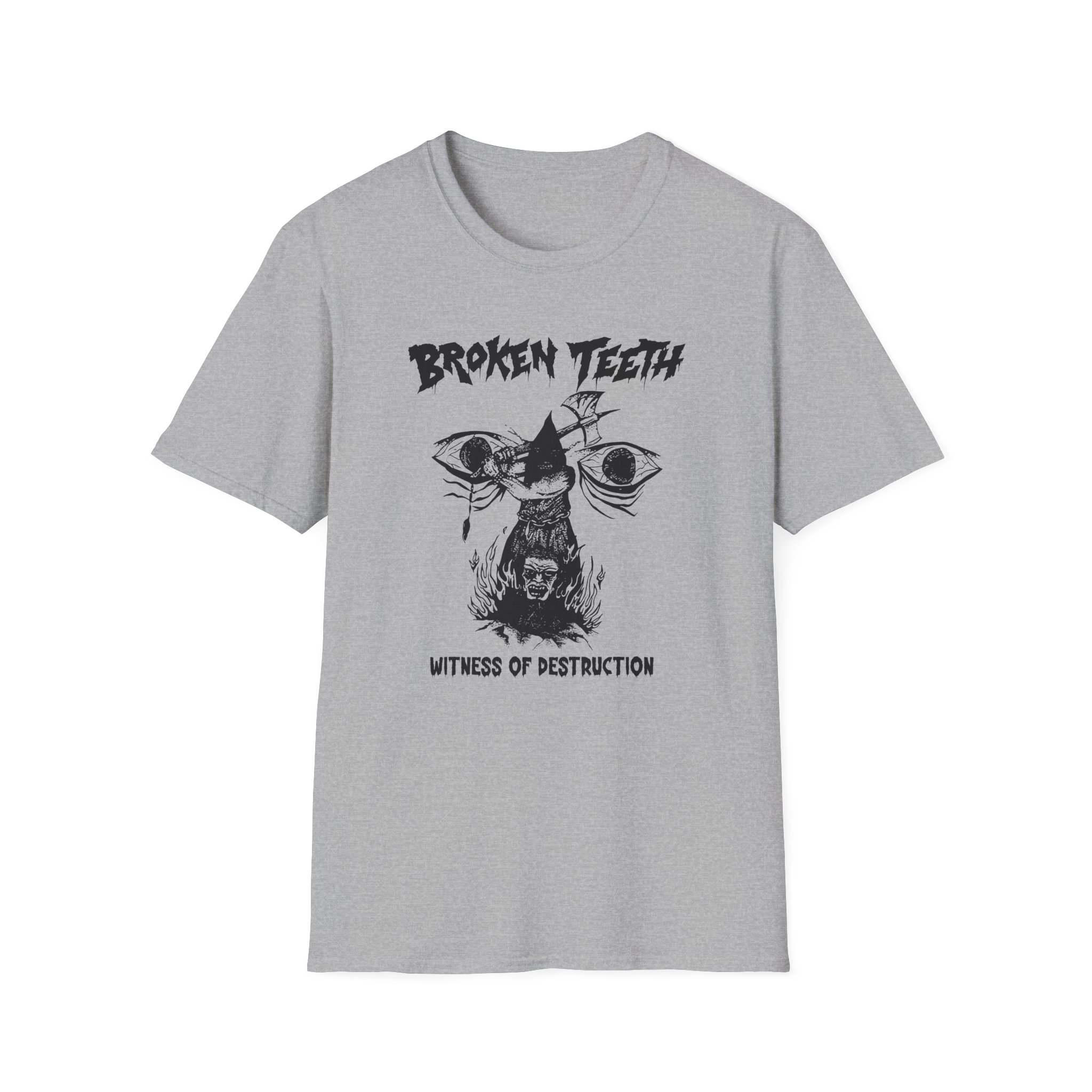 Broken Teeth Witness the Destruction Unisex Softstyle T-Shirt